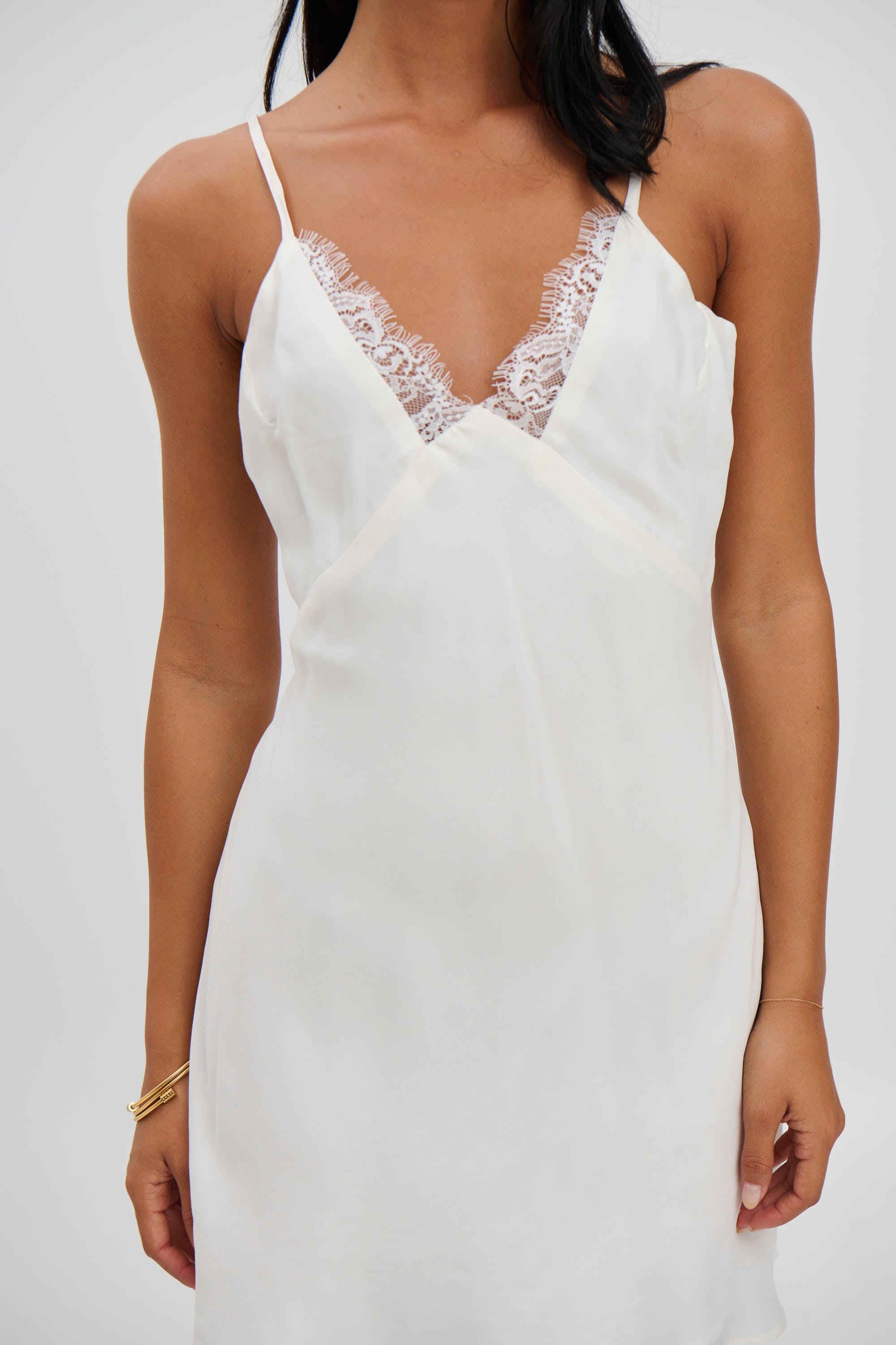 Diana Mini Dress Ivory - FINAL SALE