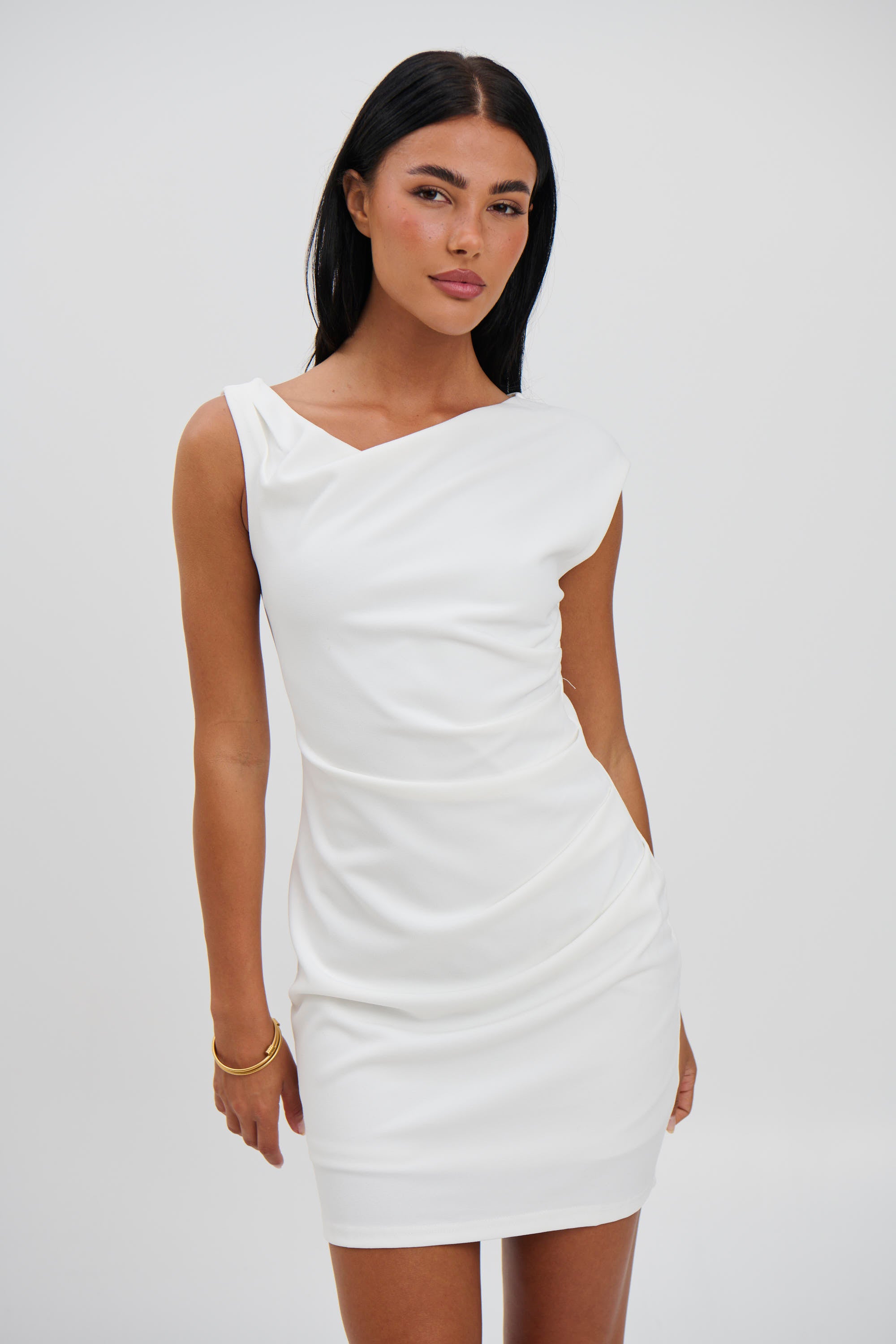 Portia Mini Dress White - FINAL SALE