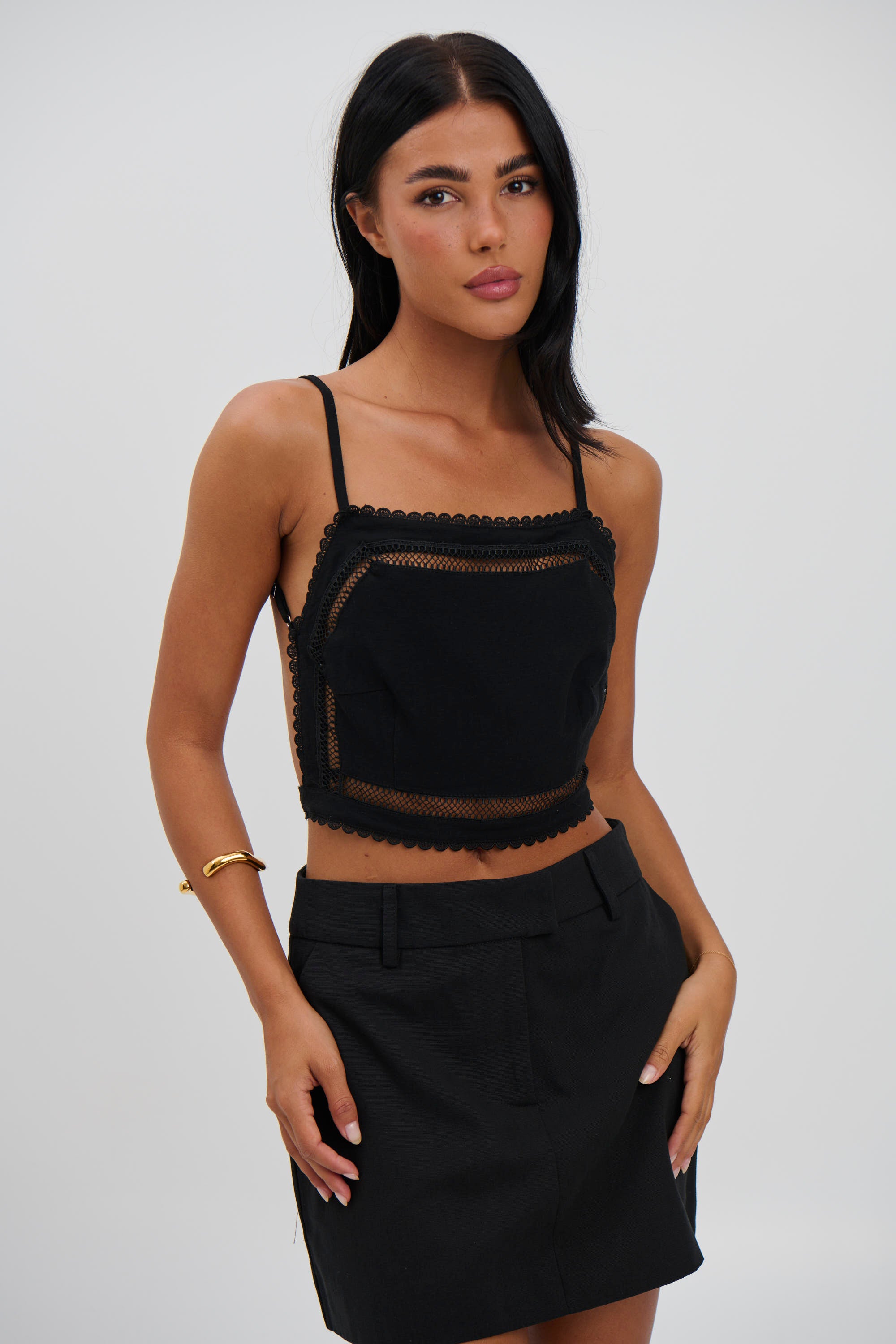 Dahlia Top Black - FINAL SALE