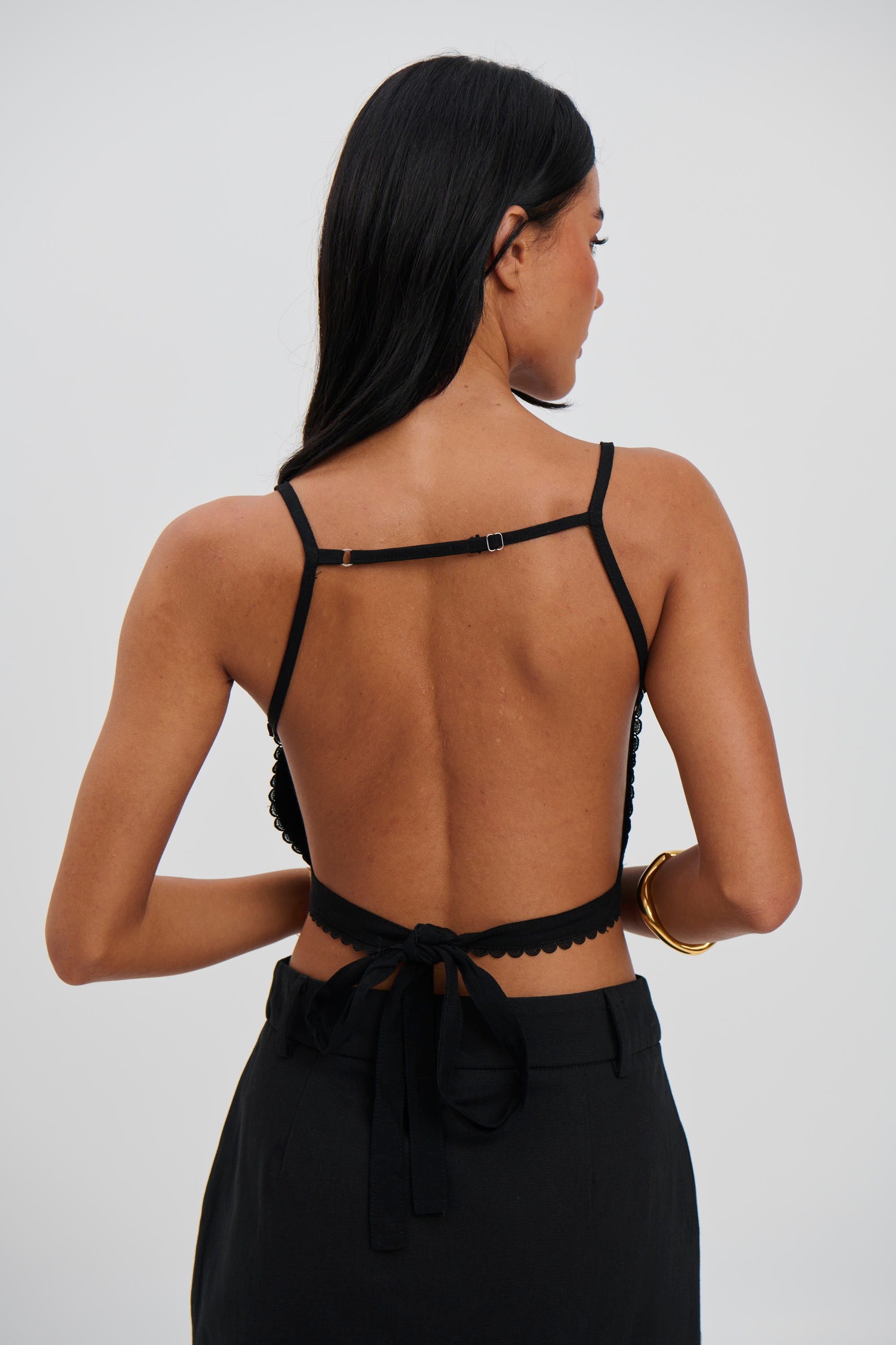 Dahlia Top Black - FINAL SALE