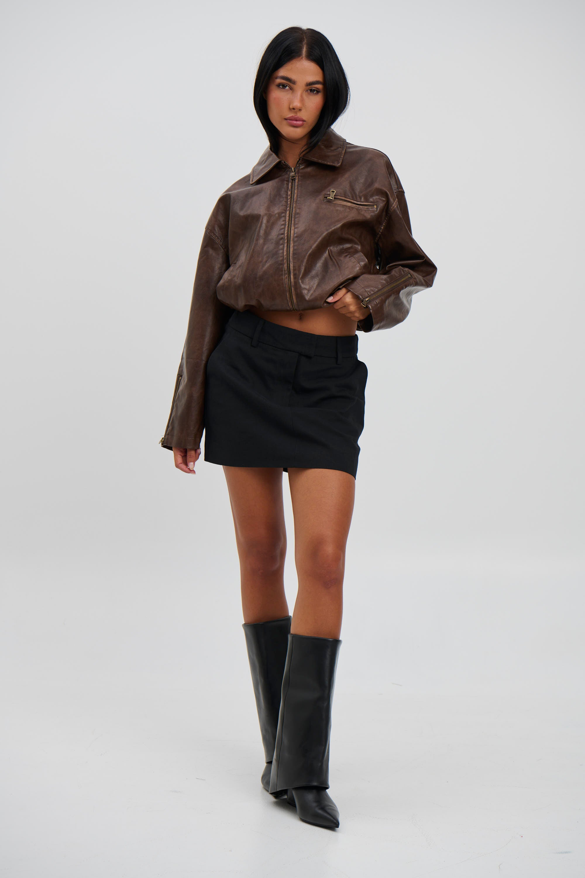 Brodie Mini Skirt Black - FINAL SALE