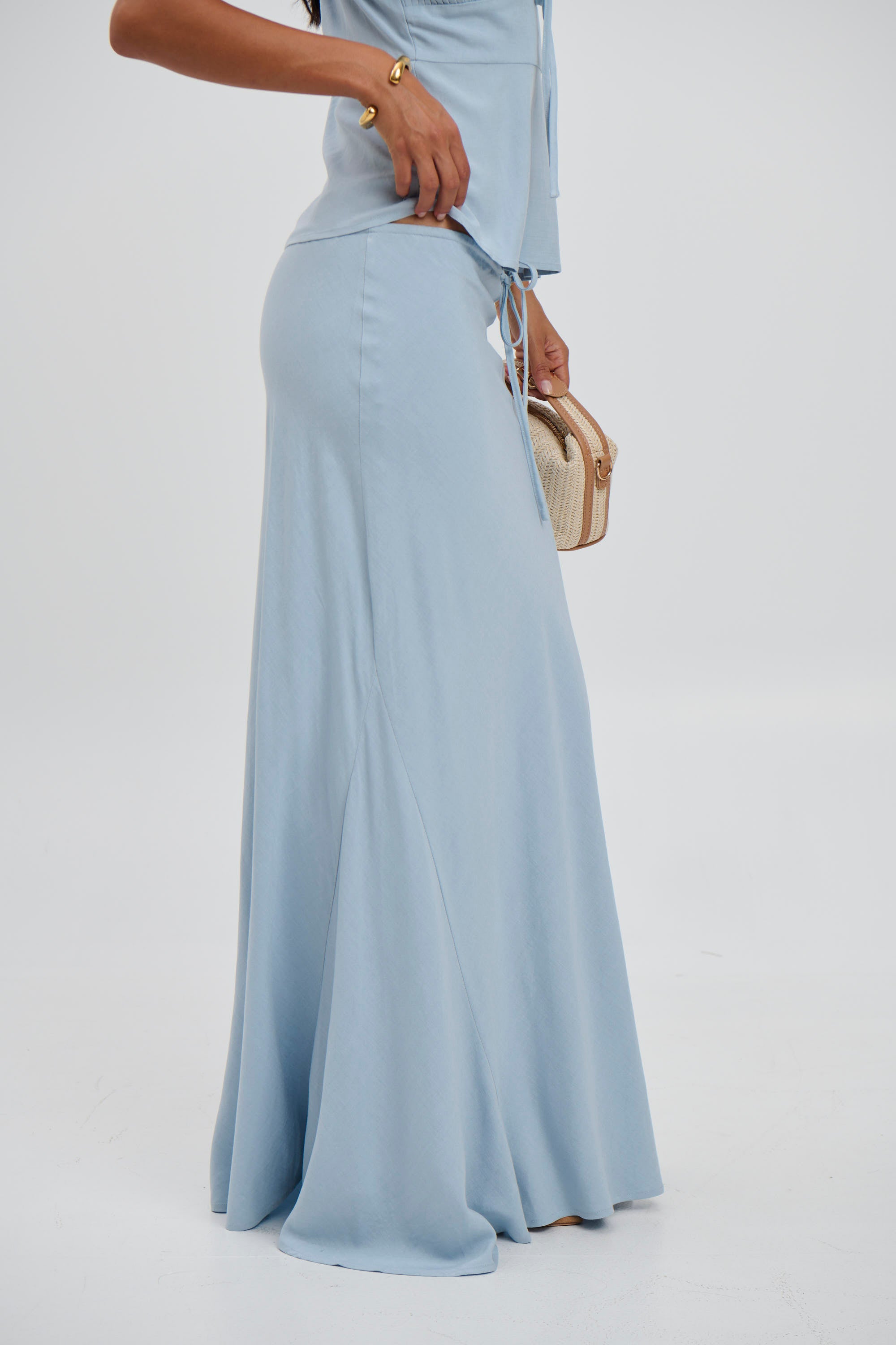 Avalon Maxi Skirt Baby Blue - FINAL SALE