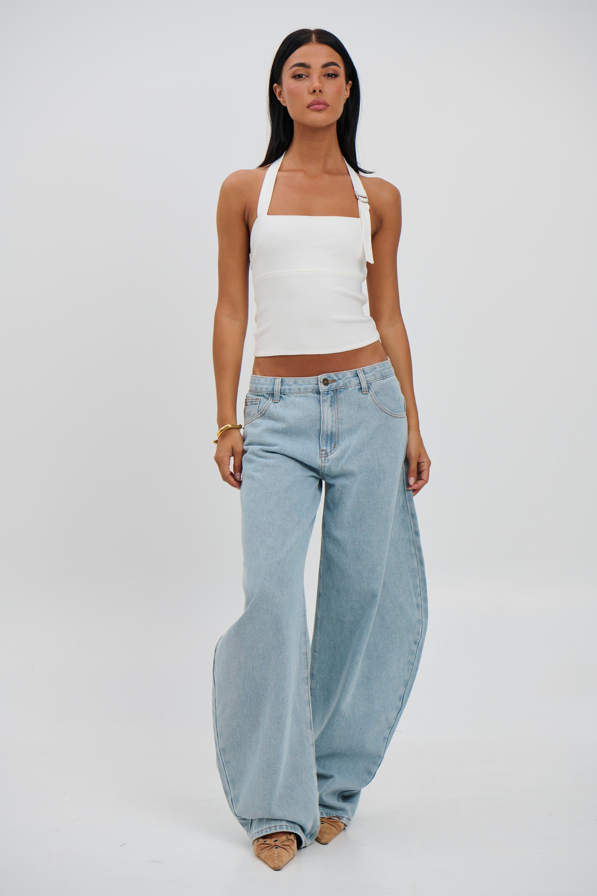 Annie Halter Top White - FINAL SALE