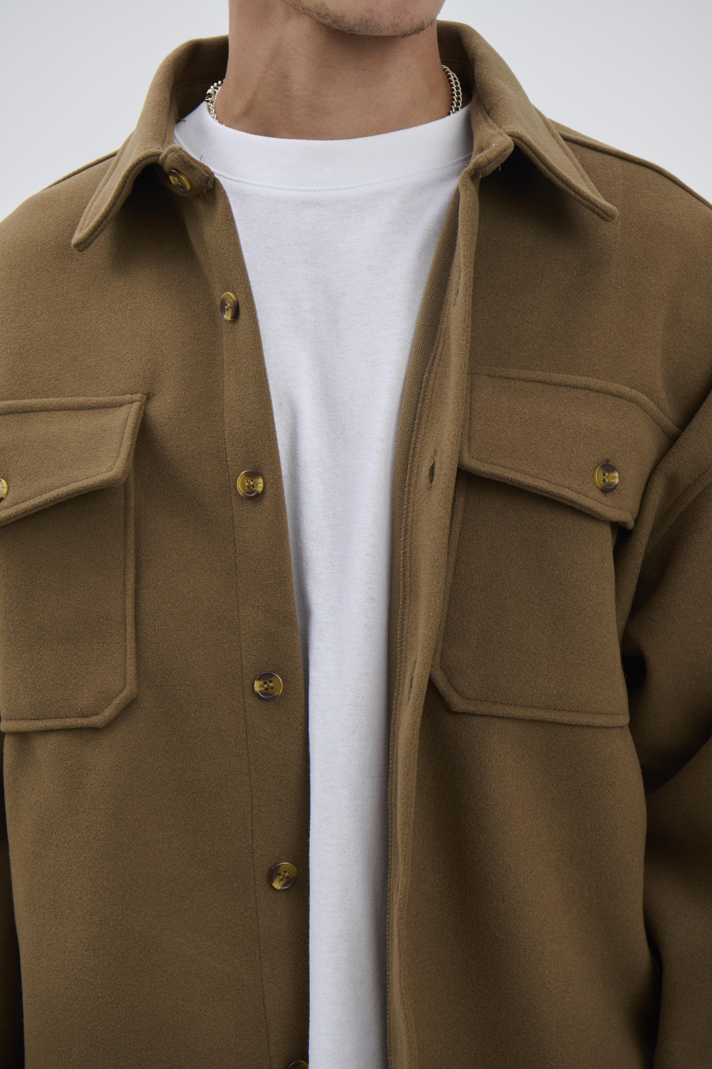 Heavyweight Box Overshirt Choc