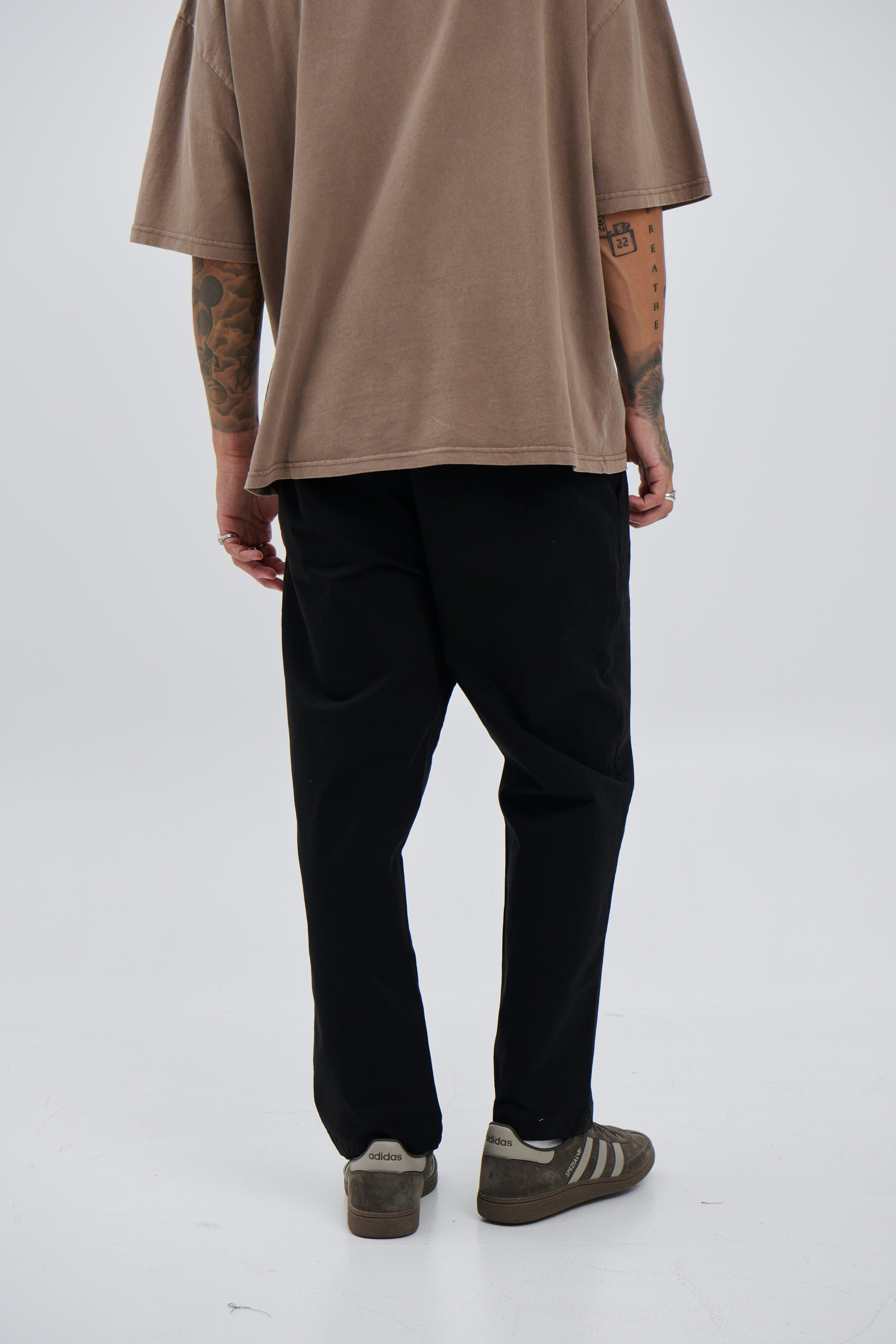 Straight Pleat Pant Black - FINAL SALE