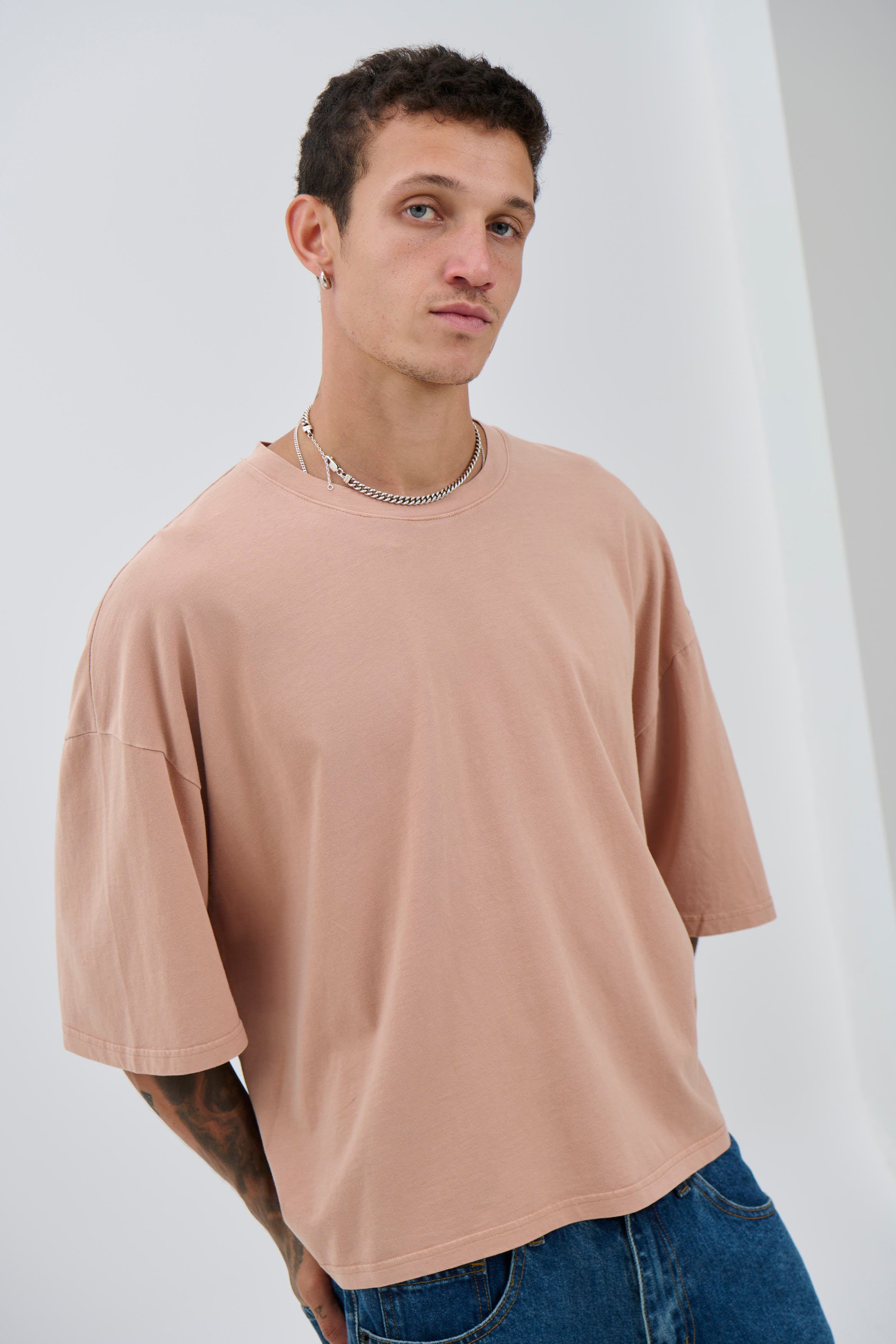 NTH Crop Box Tee Terracotta