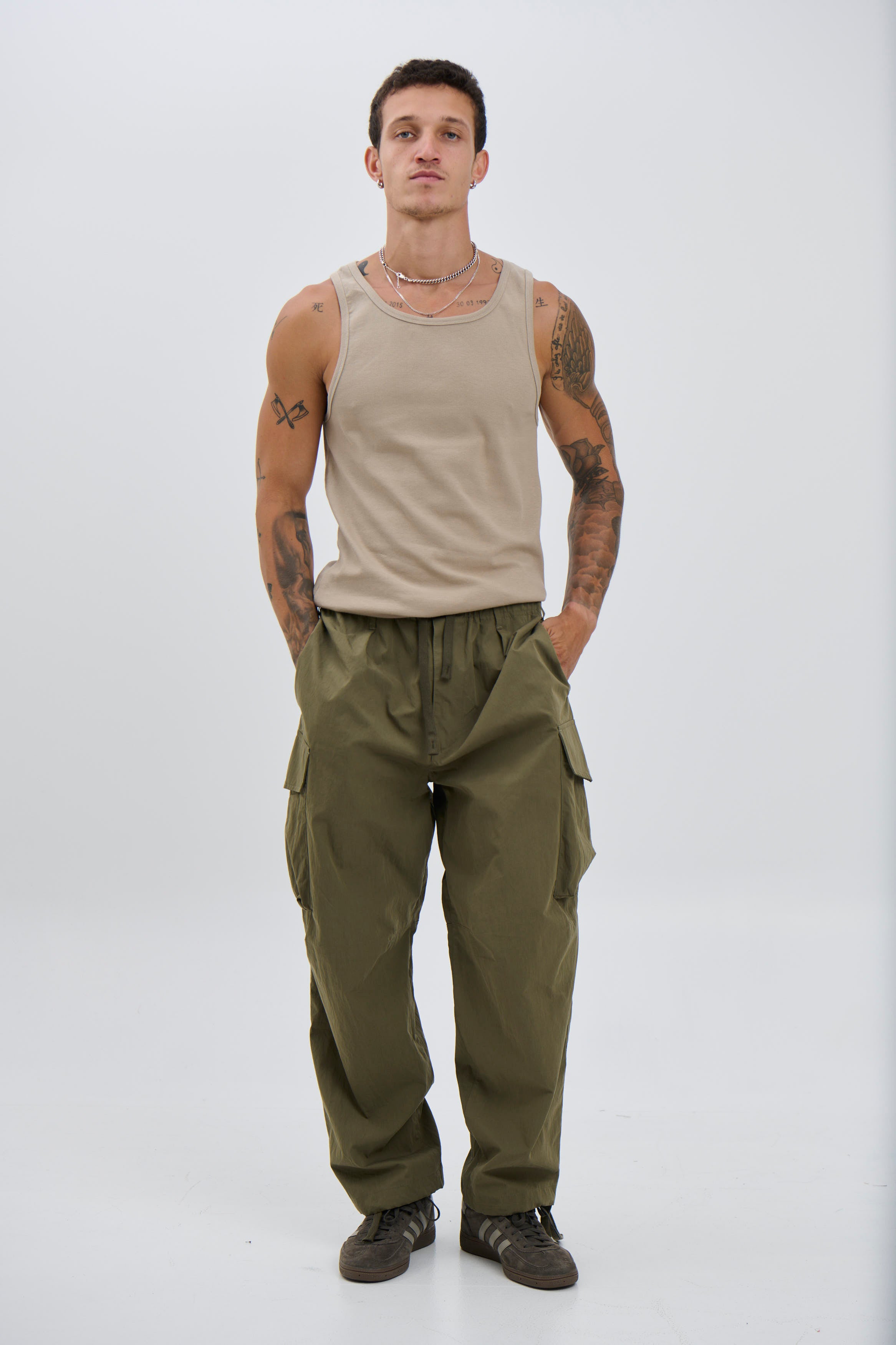 NTH Fitted Ribbed Tank Latte