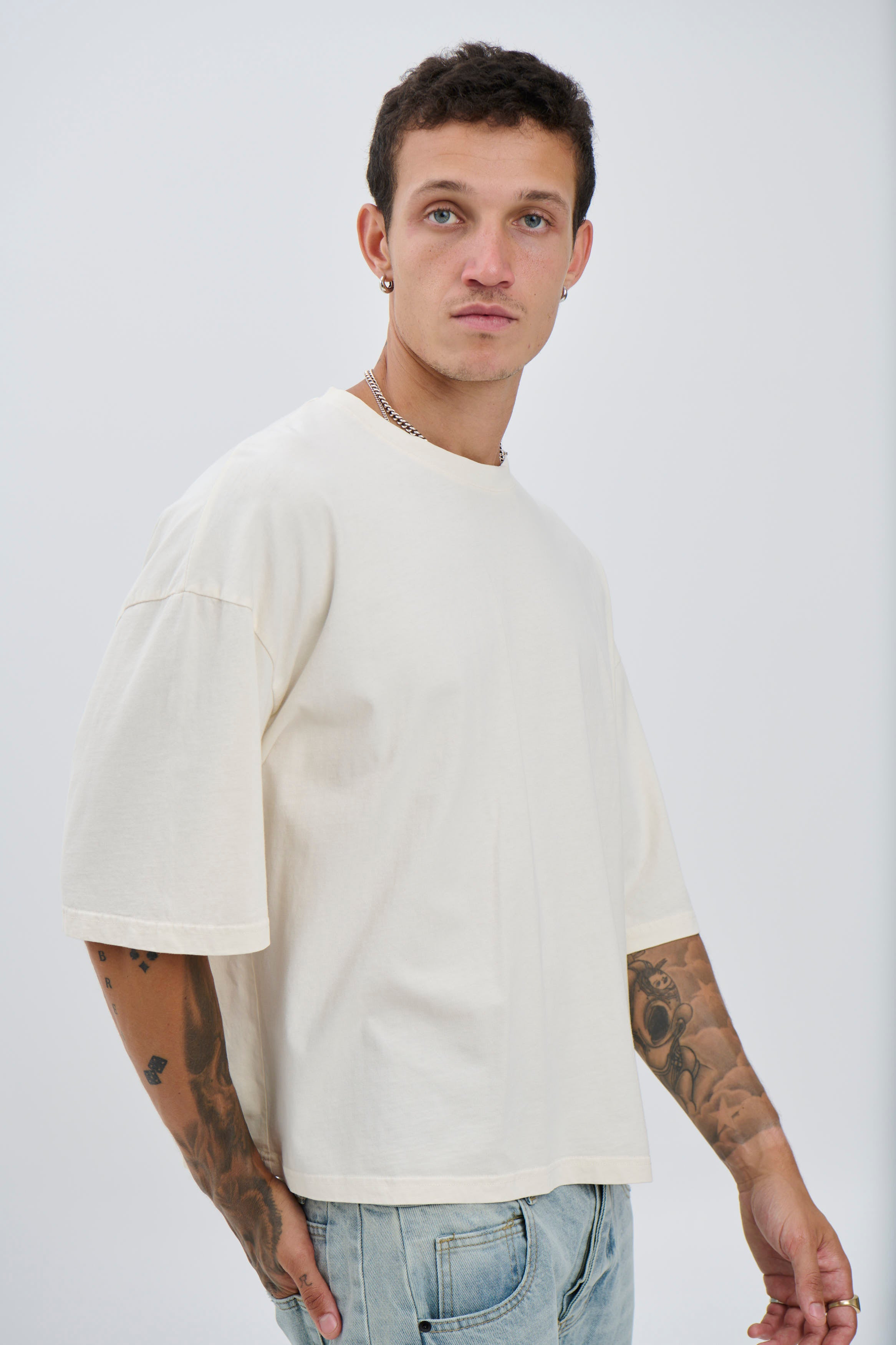 NTH Crop Box Tee Ivory