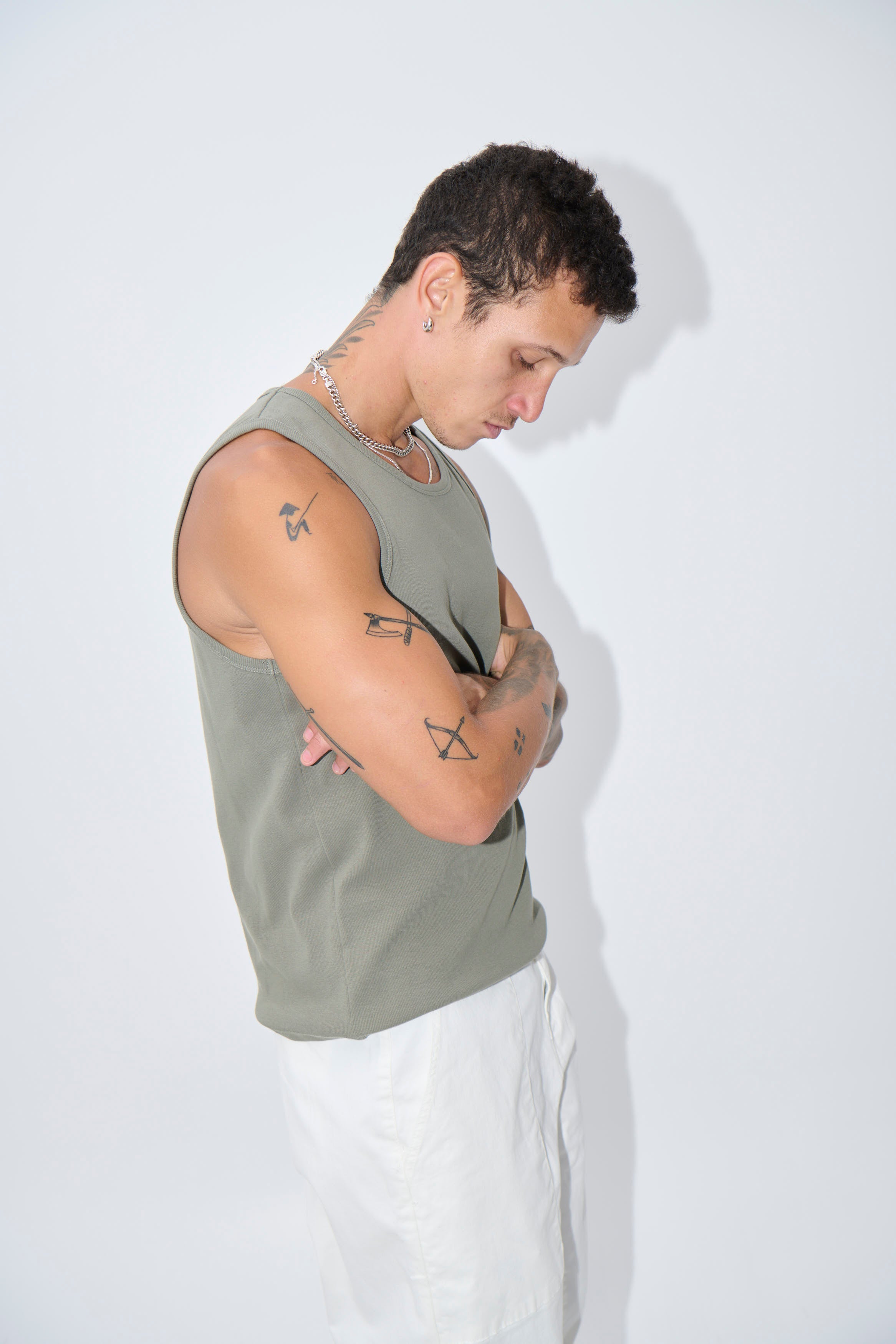 Declan Fitted Tank Army