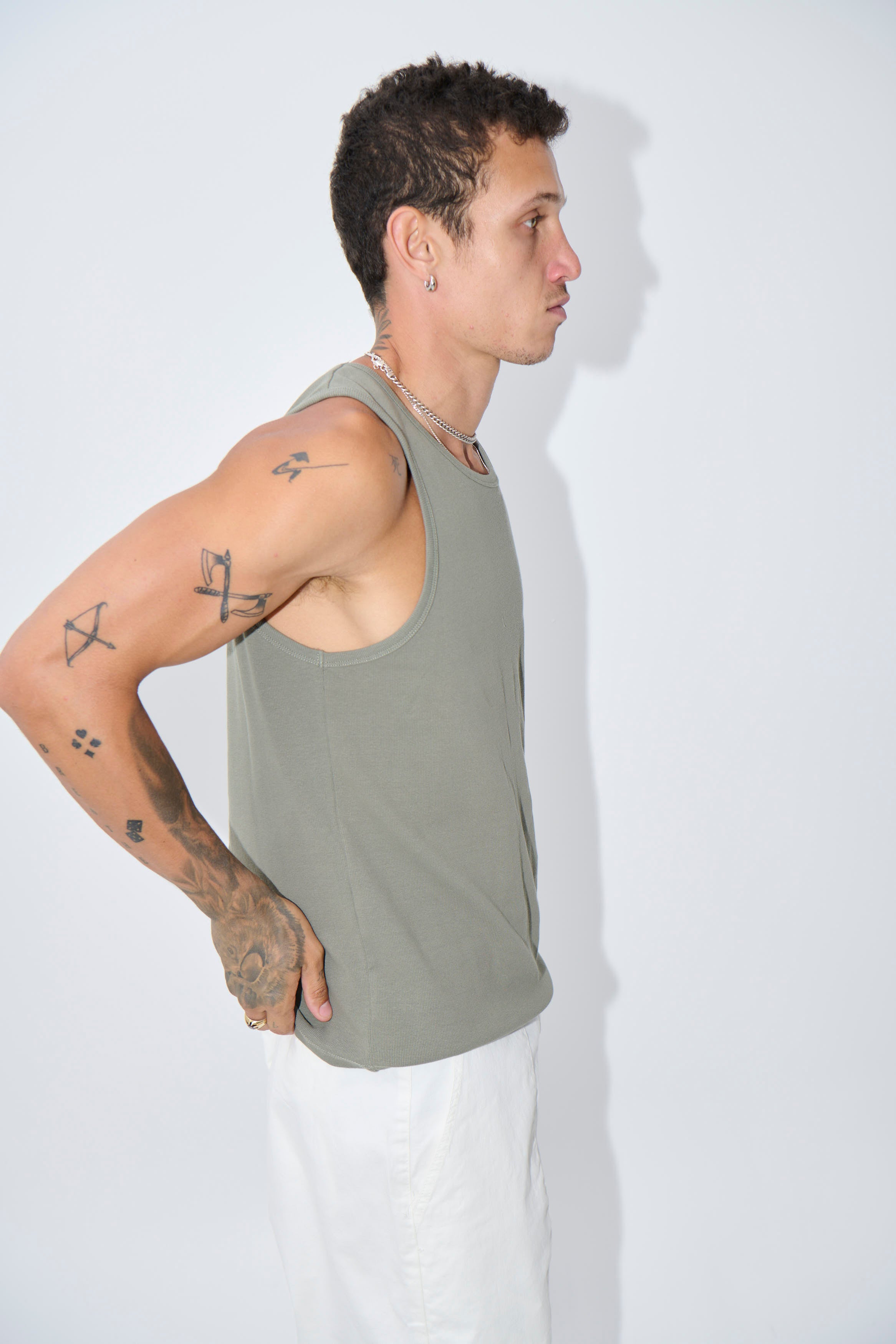 Declan Fitted Tank Army