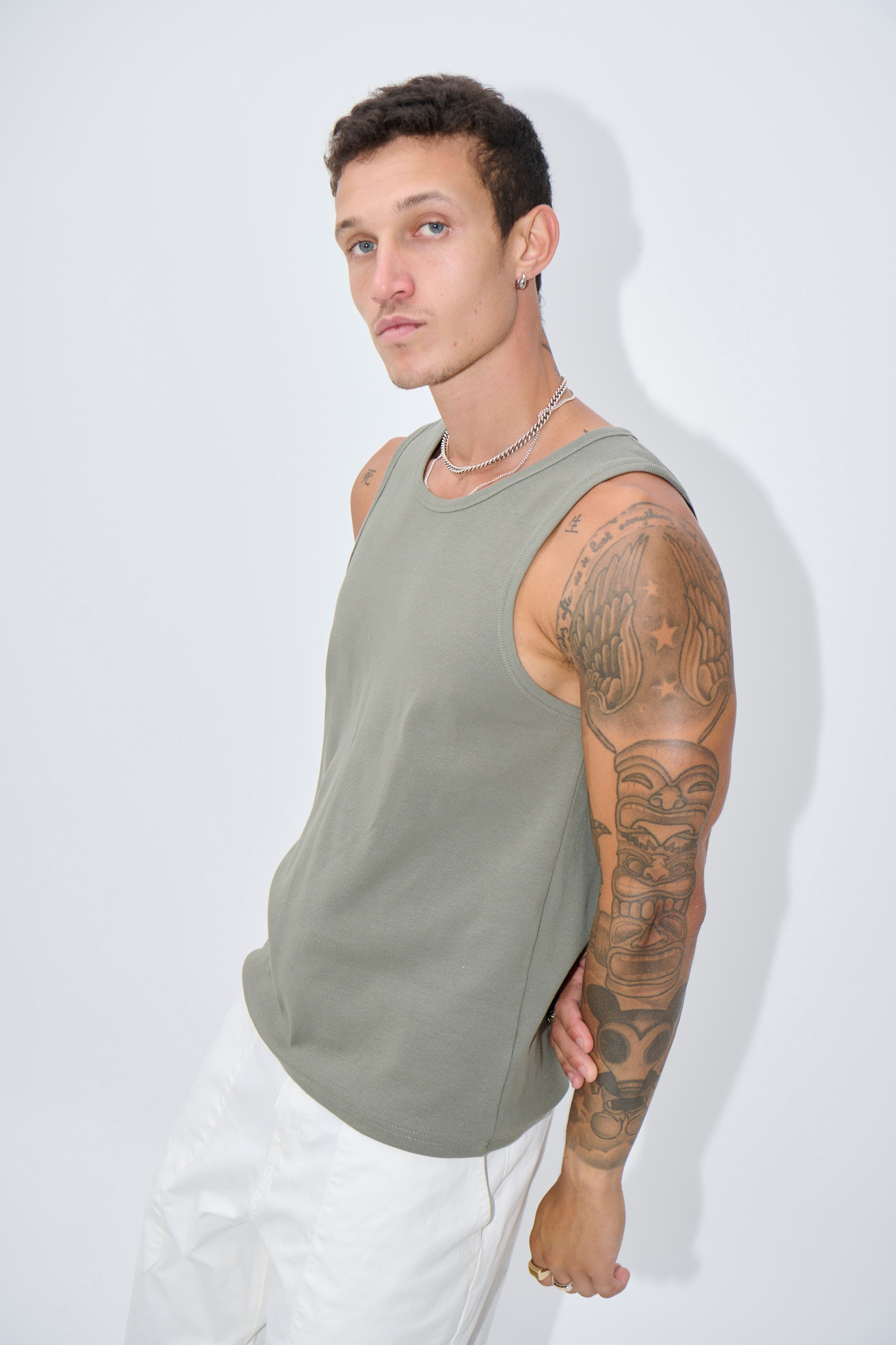 Declan Fitted Tank Army