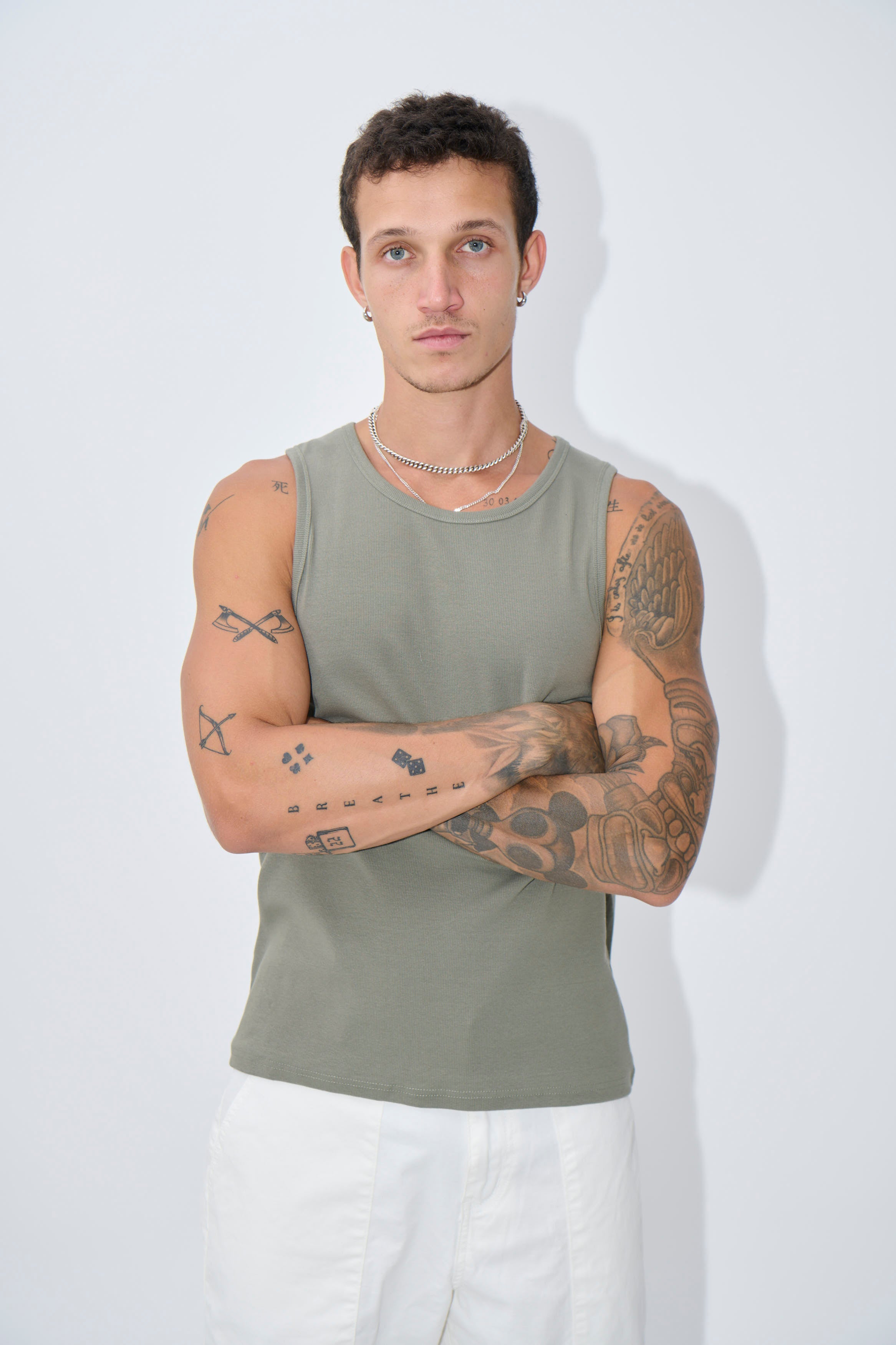 Declan Fitted Tank Army