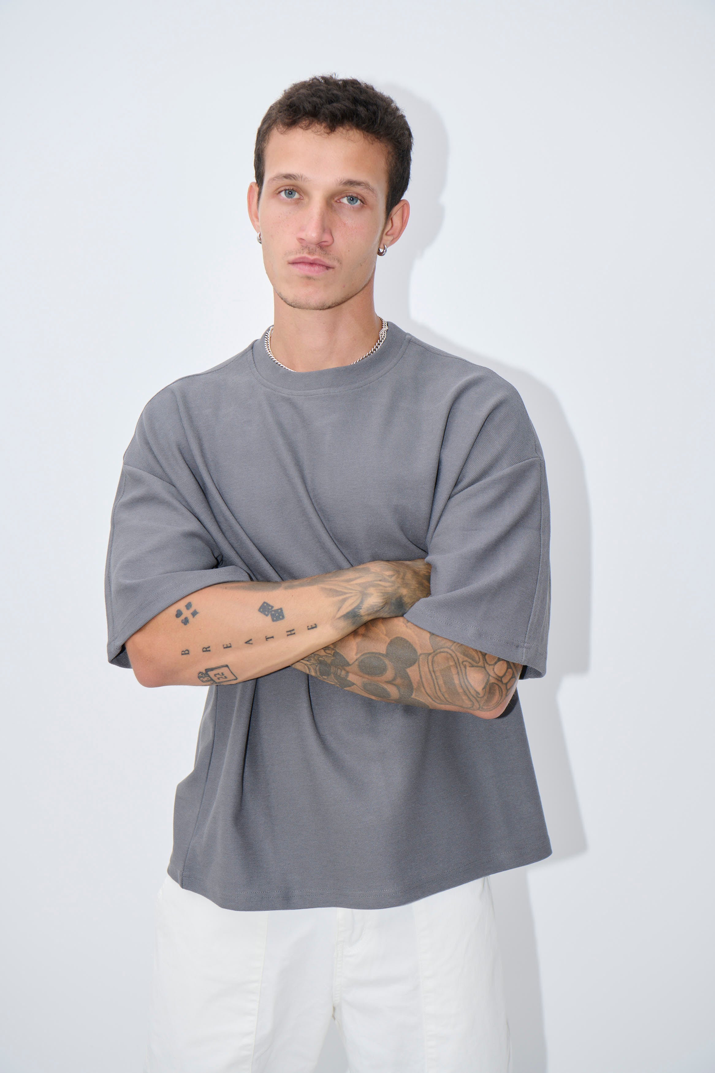 Henry Heavyweight Tee Charcoal