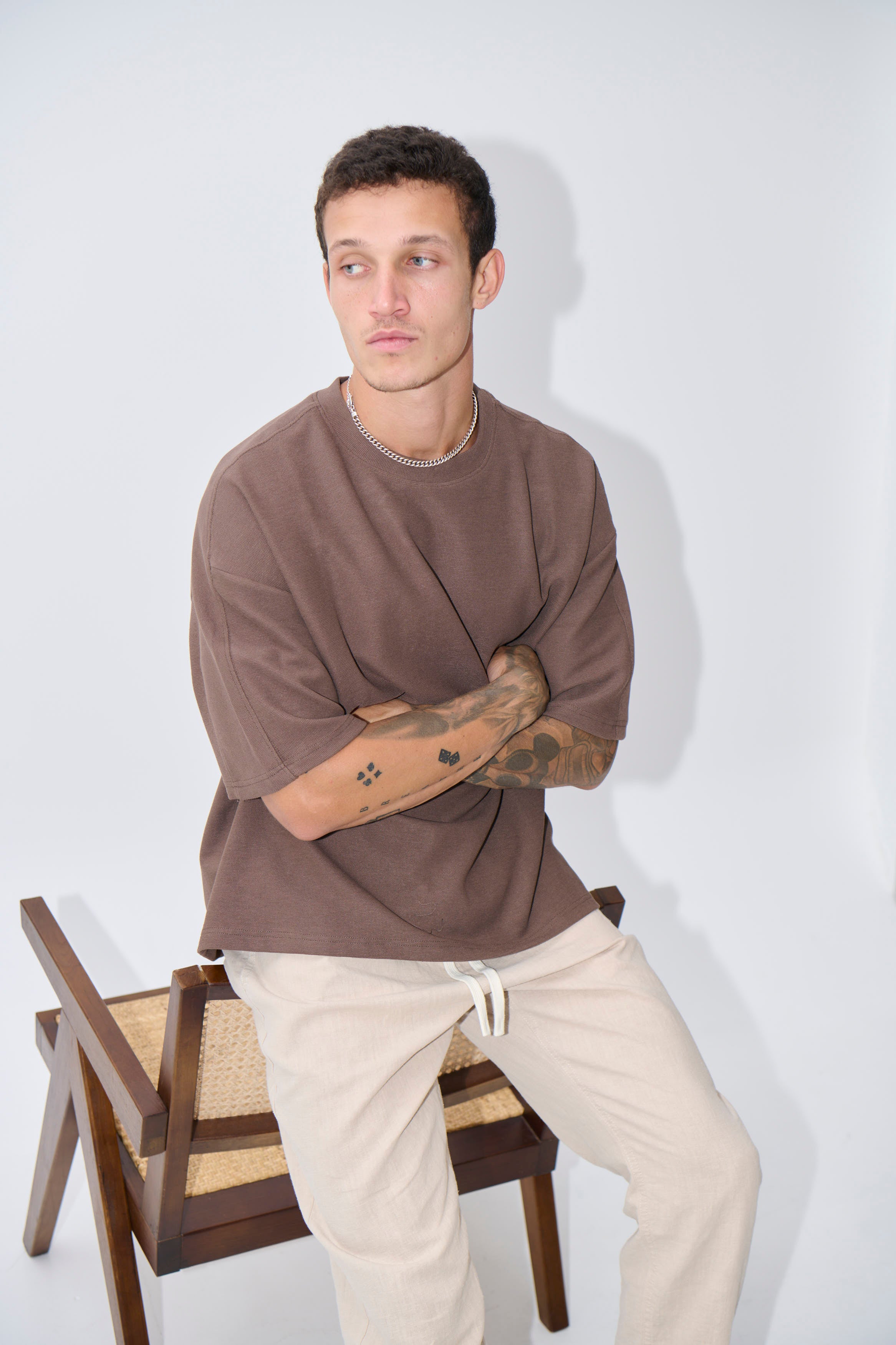 Henry Heavyweight Tee Choc