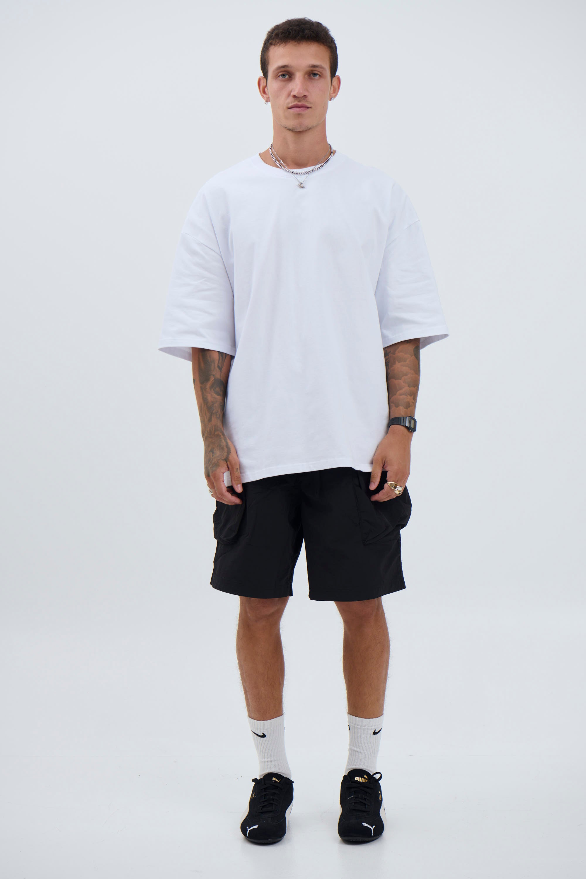 Joel Heavyweight Box Tee White