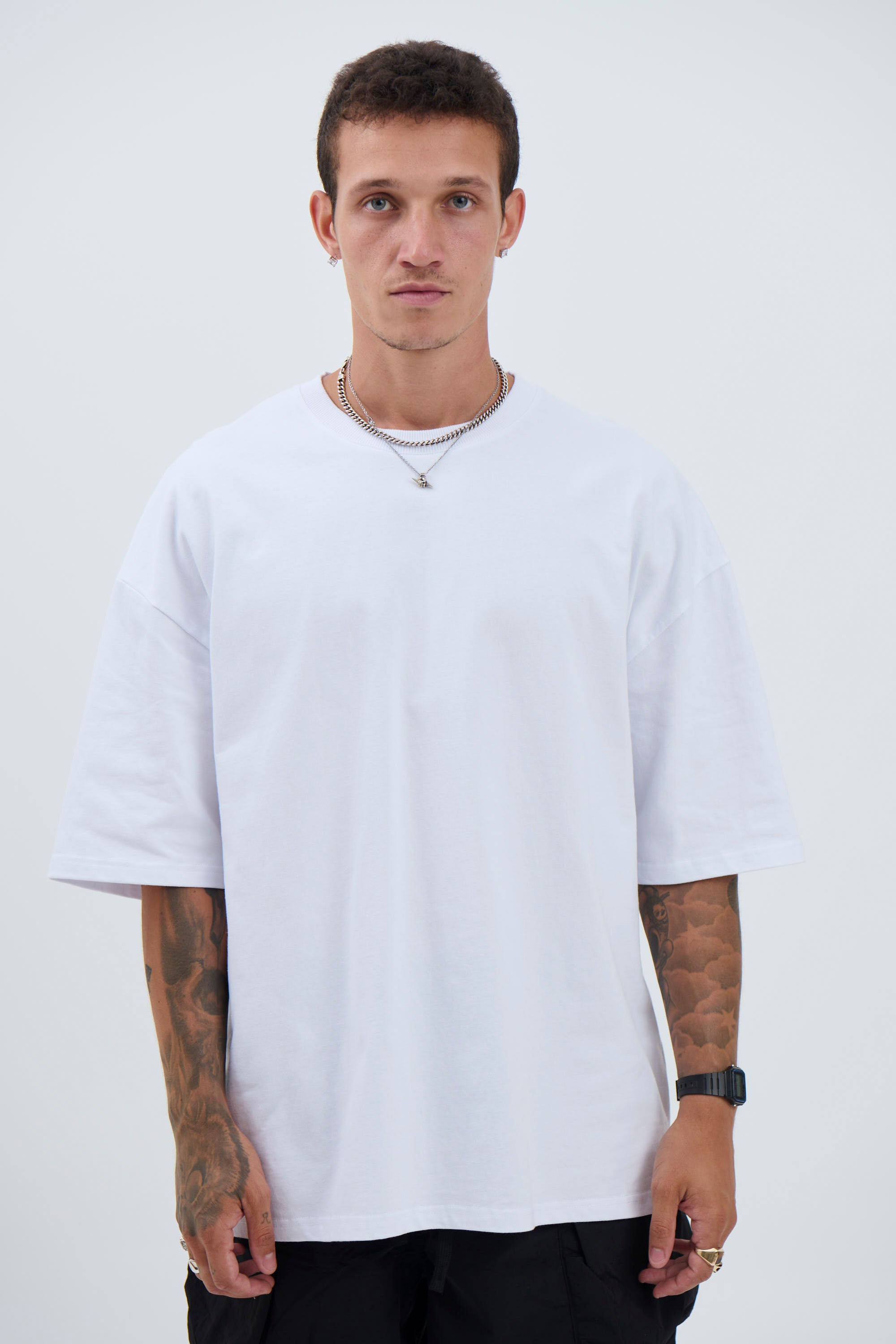 Joel Heavyweight Box Tee White