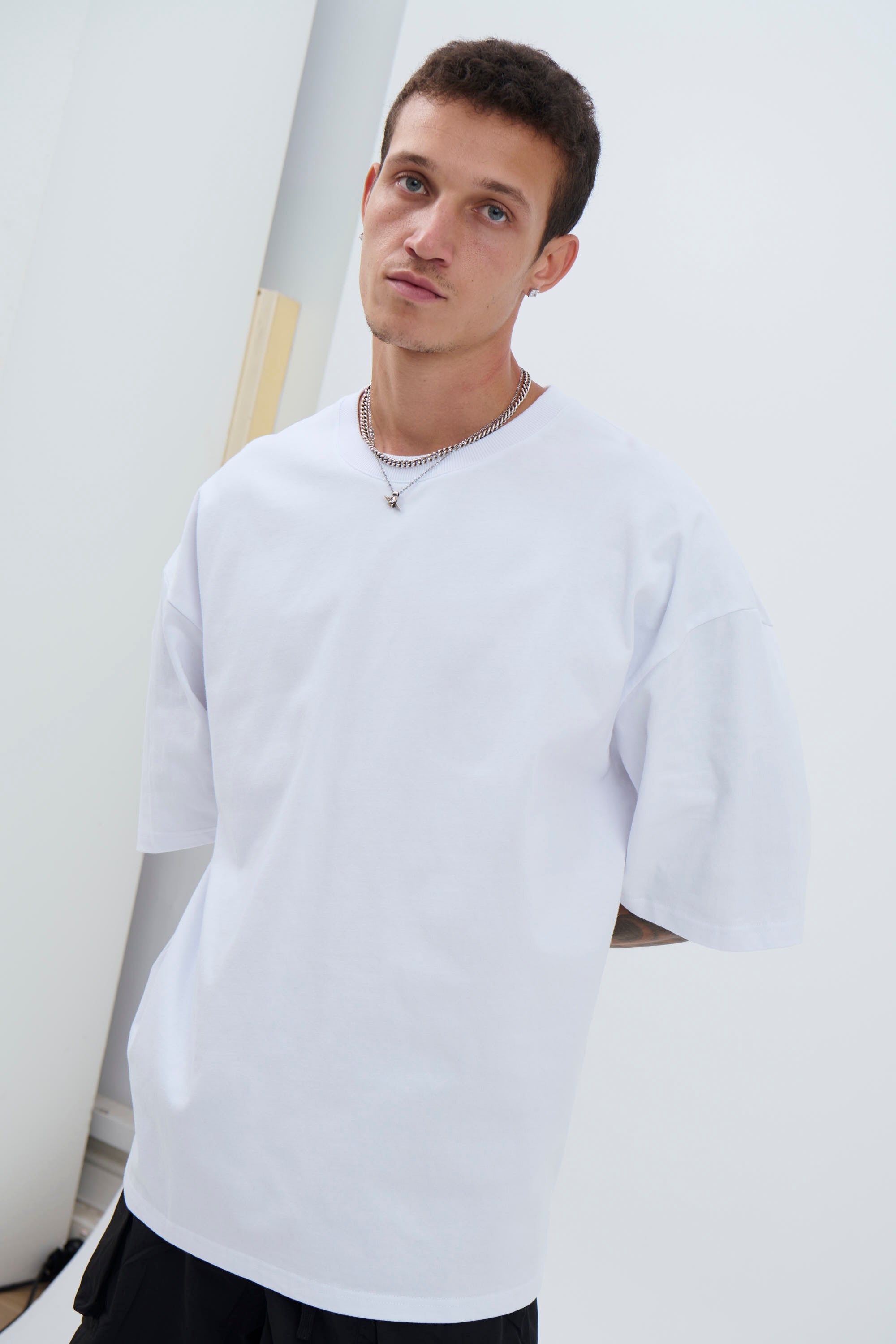 Joel Heavyweight Box Tee White