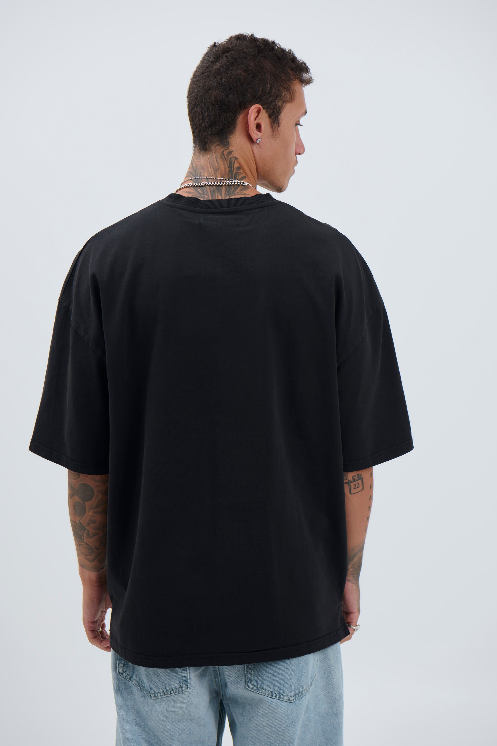 Joel Heavyweight Box Tee Black