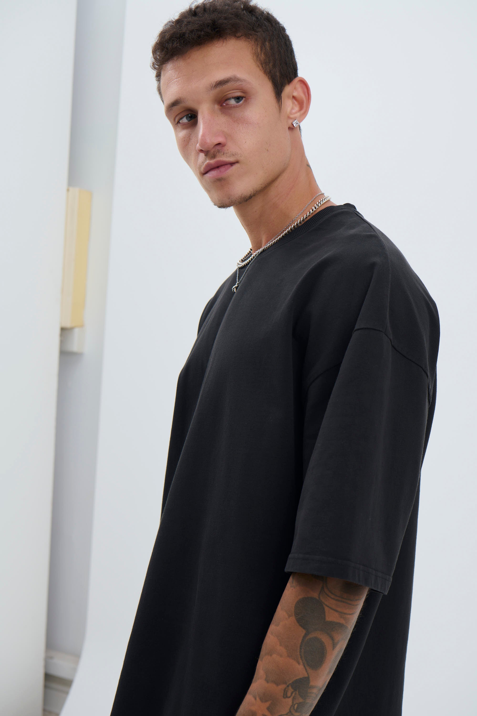 Joel Heavyweight Box Tee Black