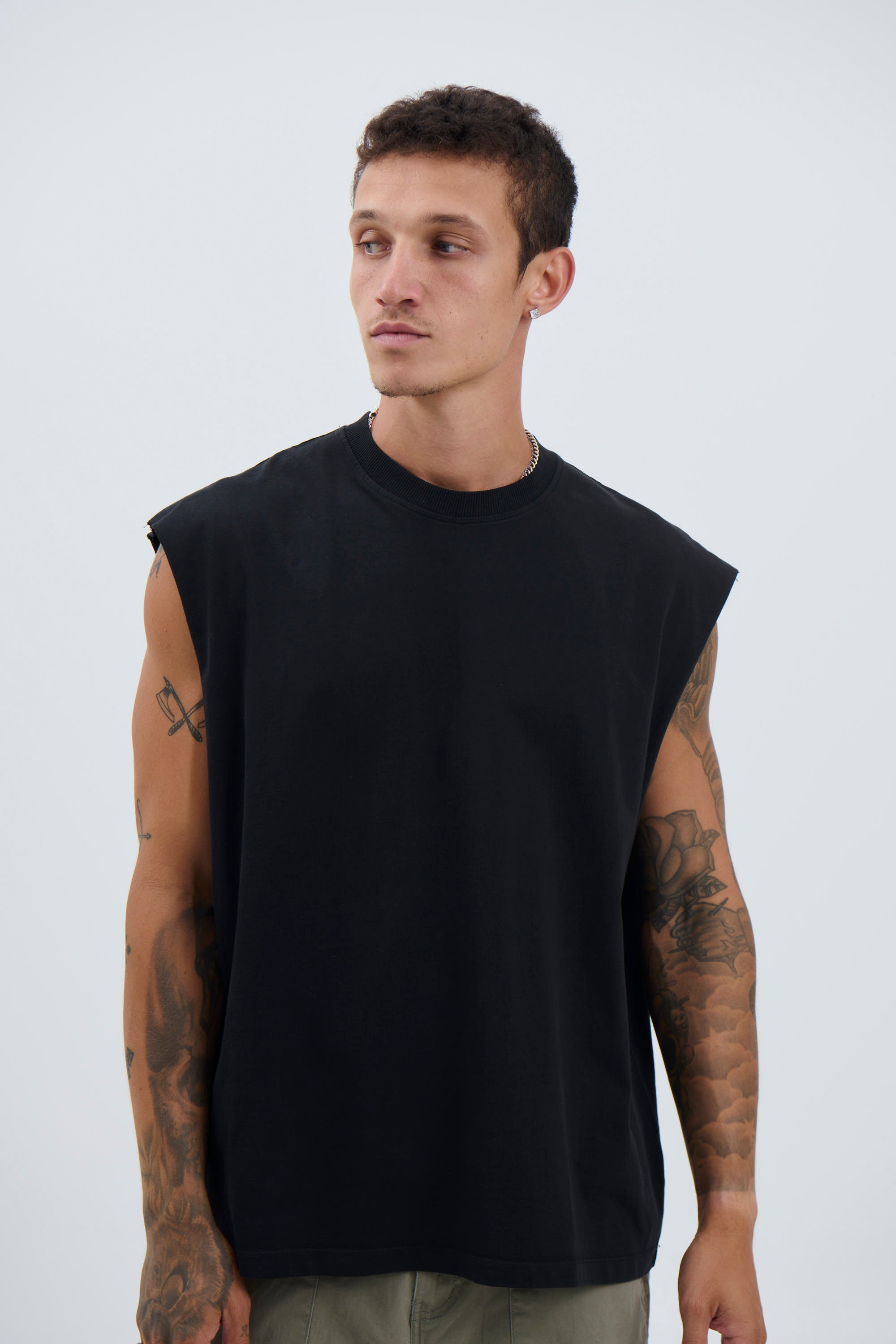 Heavyweight Crew Tank Black