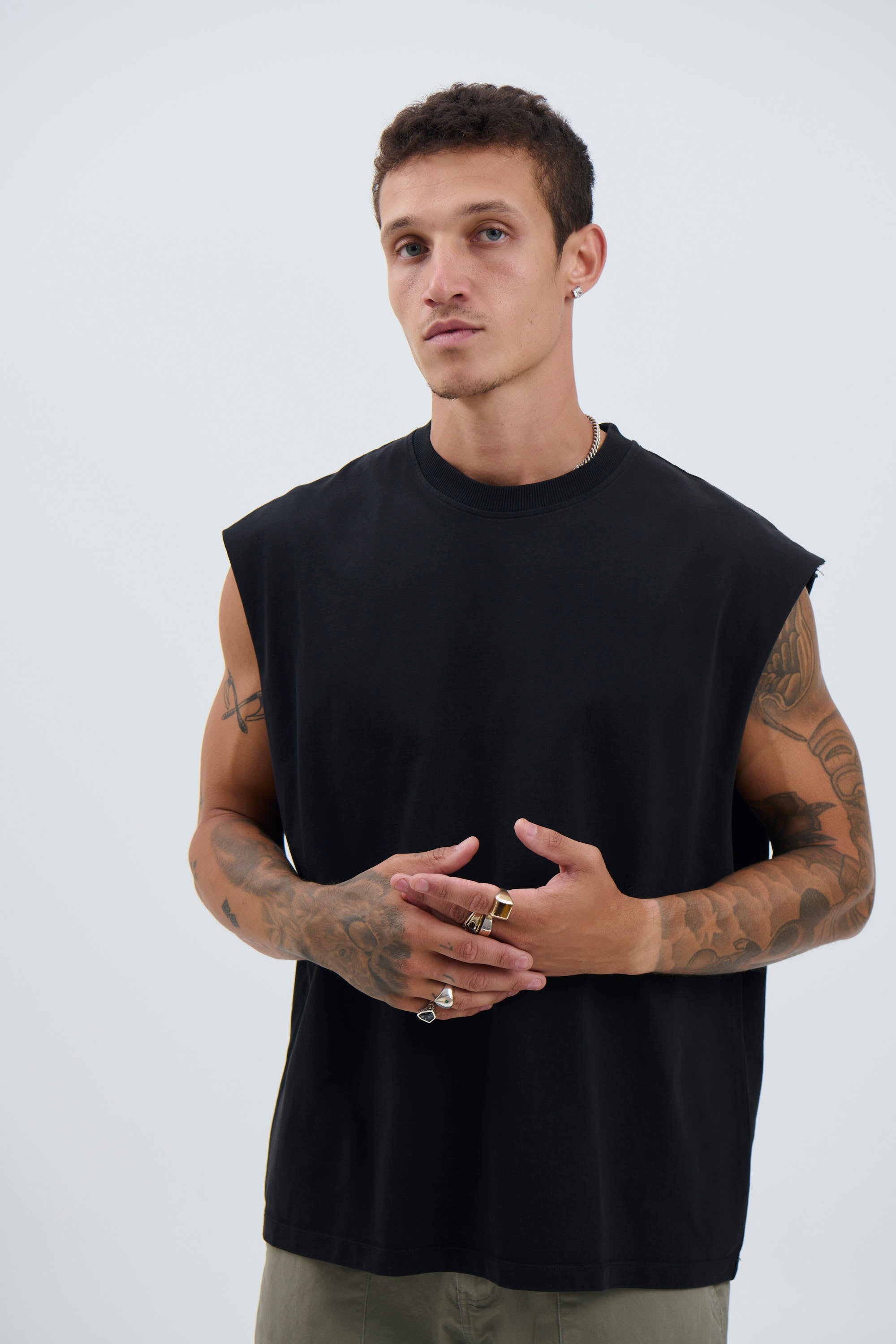 Heavyweight Crew Tank Black