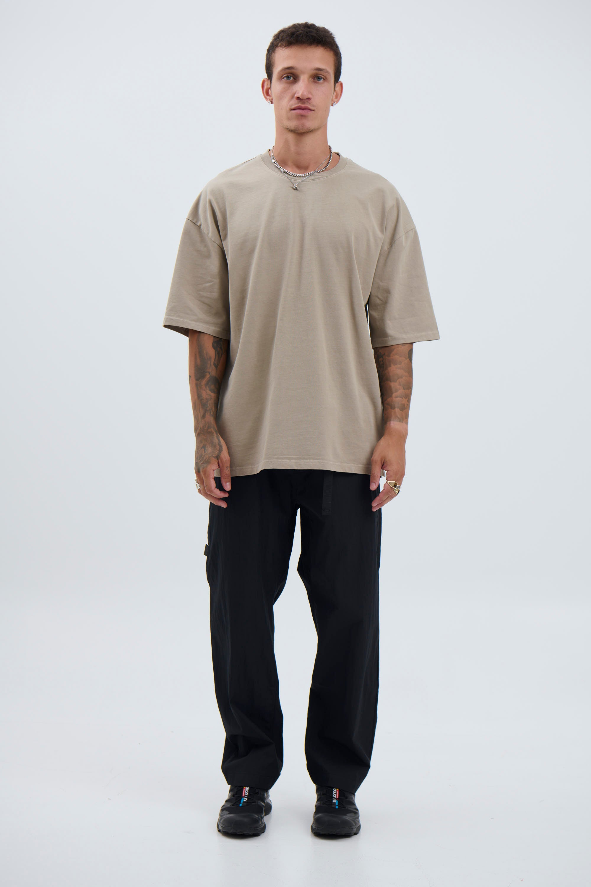 Joel Heavyweight Box Tee Stone