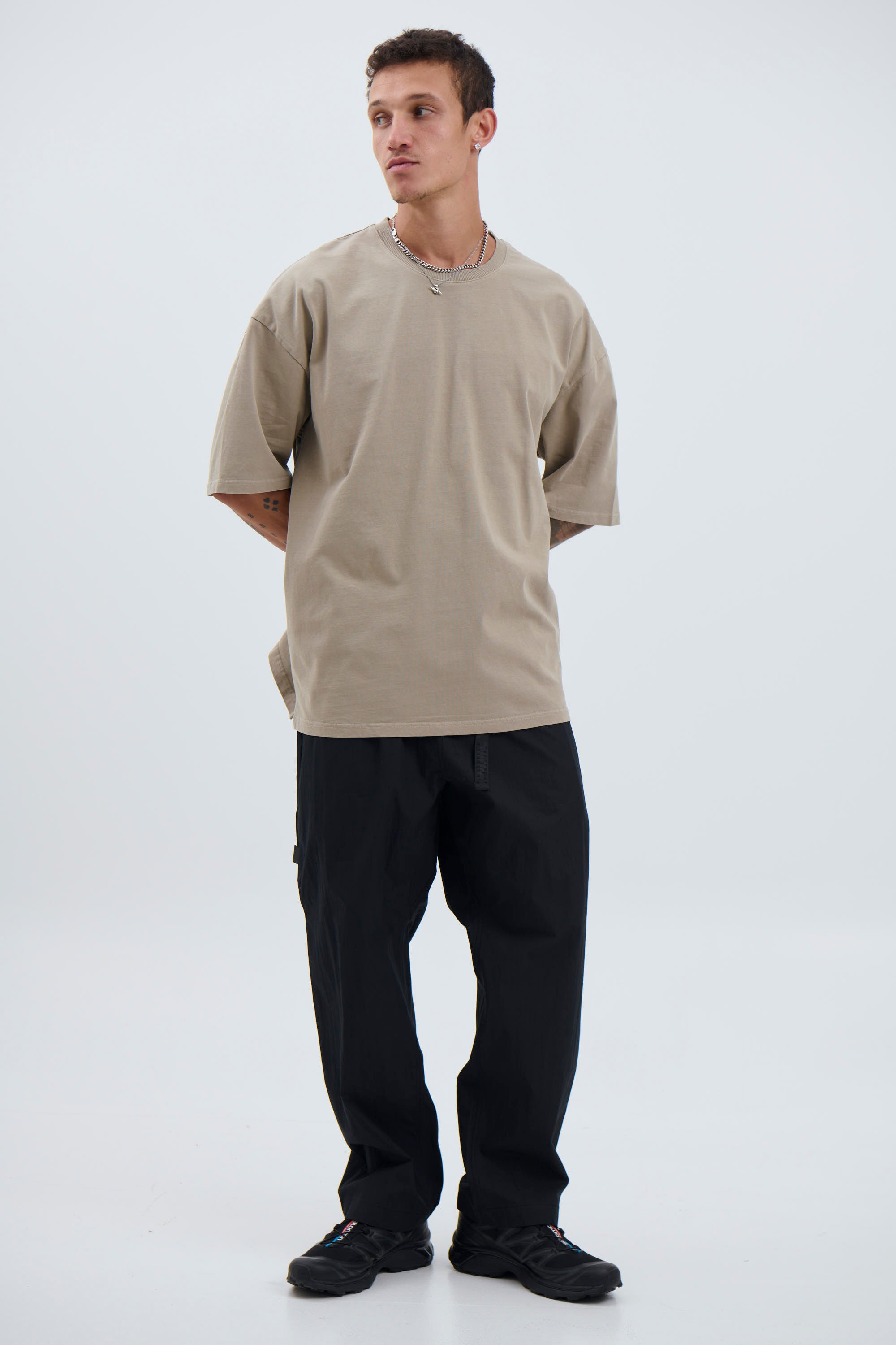 Joel Heavyweight Box Tee Stone