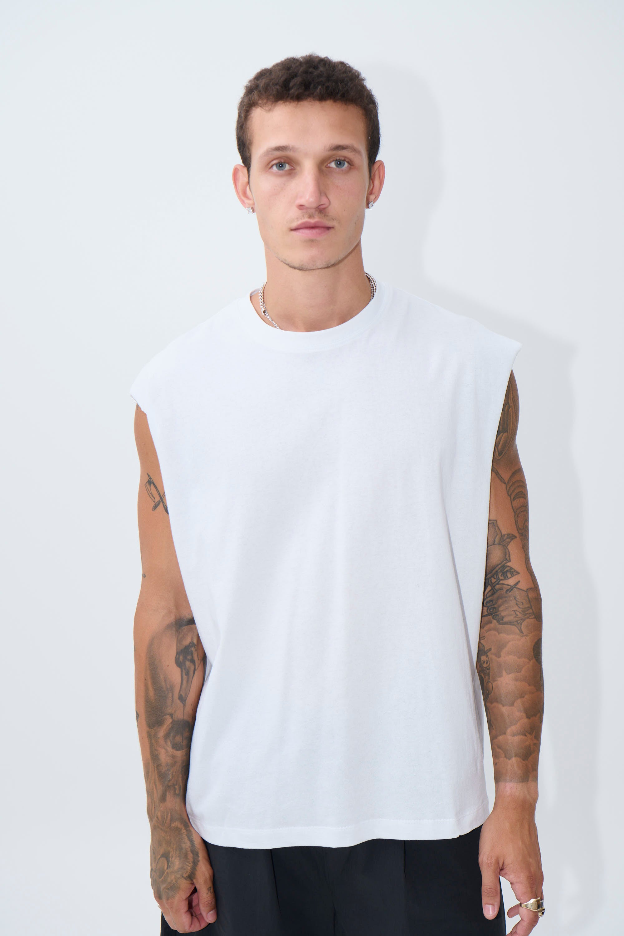 Heavyweight Crew Tank White