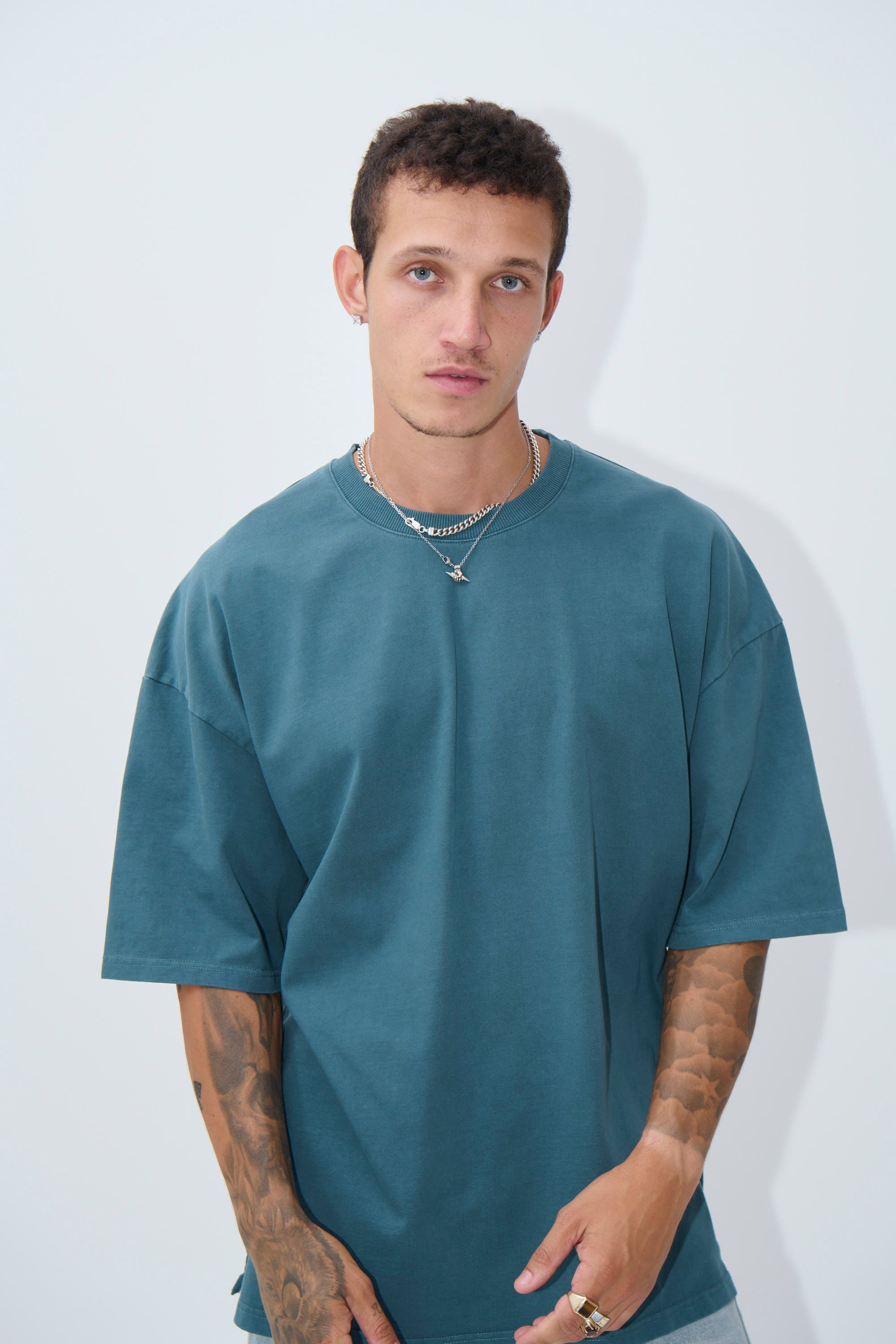 Joel Heavyweight Box Tee Emerald