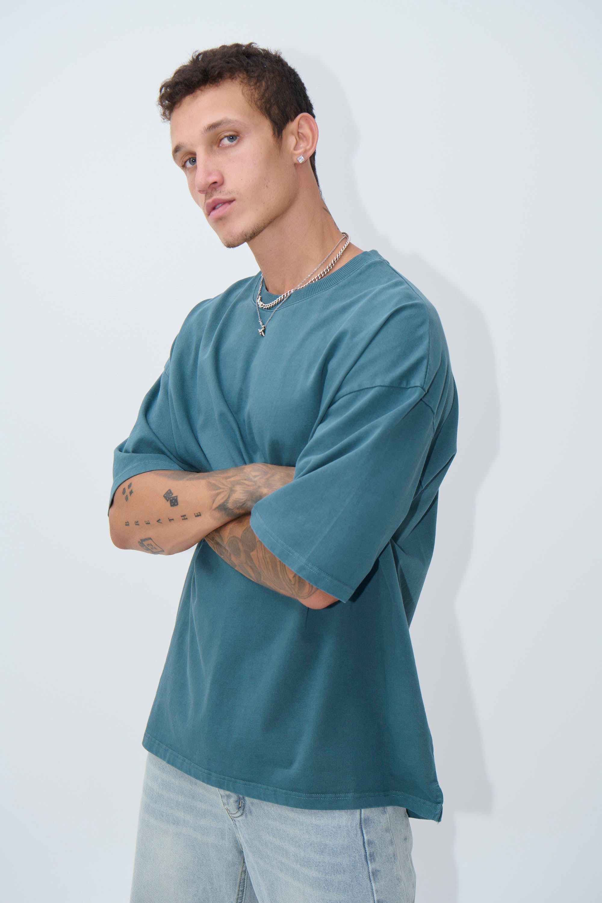 Joel Heavyweight Box Tee Emerald
