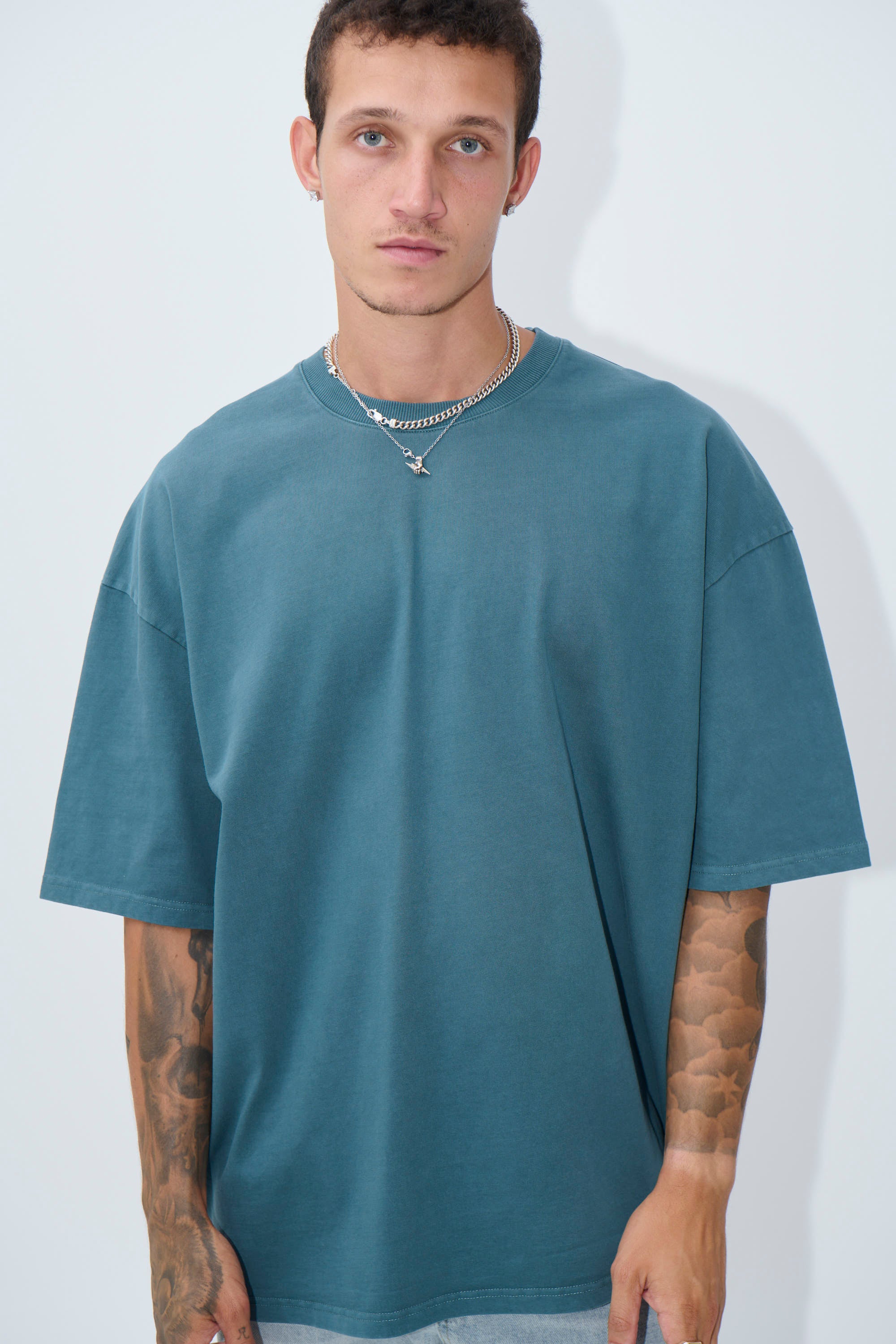 Joel Heavyweight Box Tee Emerald