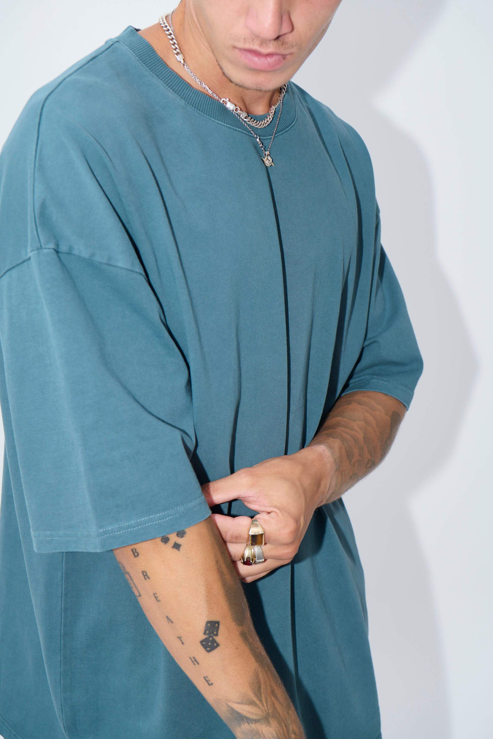 Joel Heavyweight Box Tee Emerald