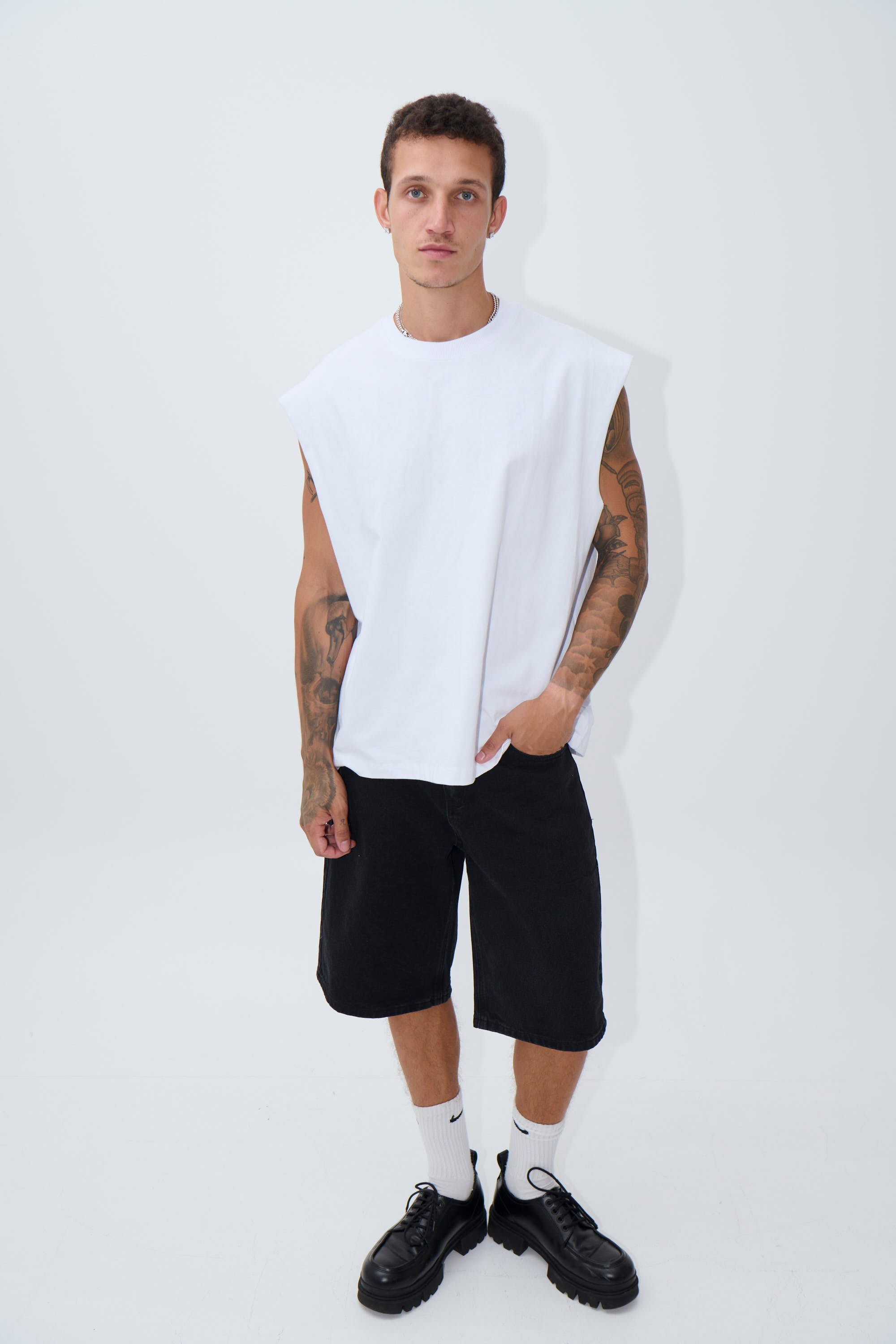 Heavyweight Crew Tank White