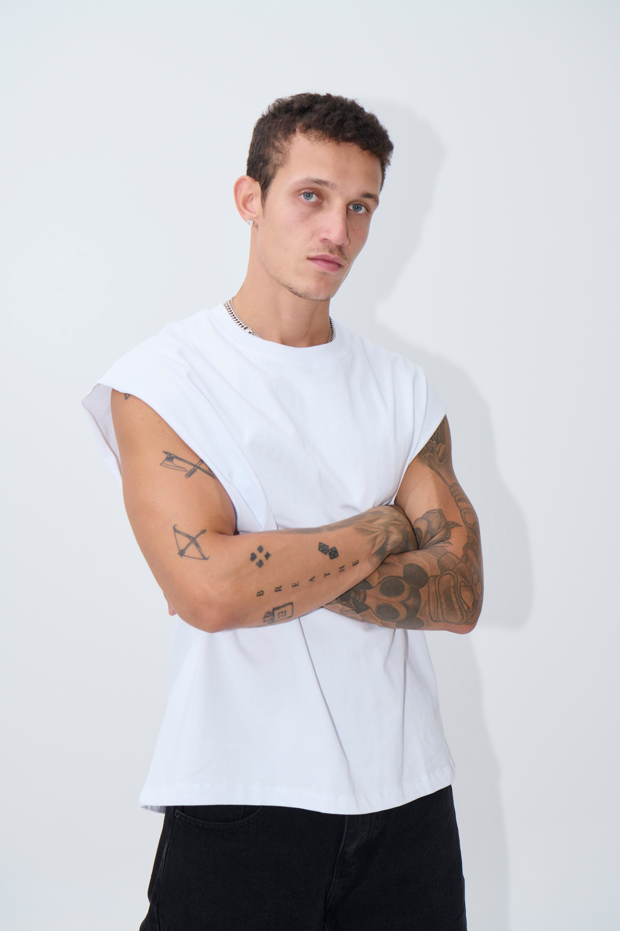 Heavyweight Crew Tank White