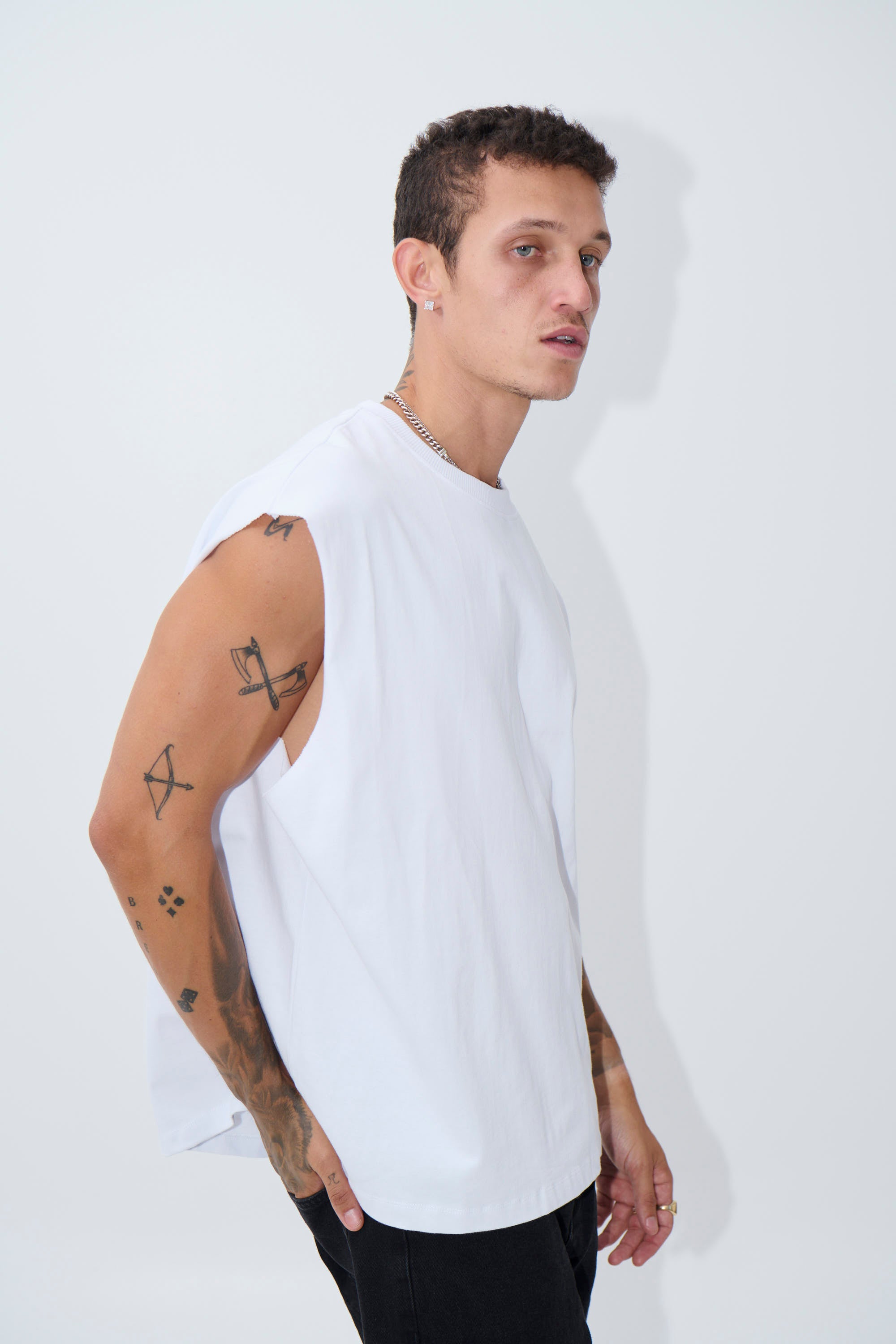 Heavyweight Crew Tank White