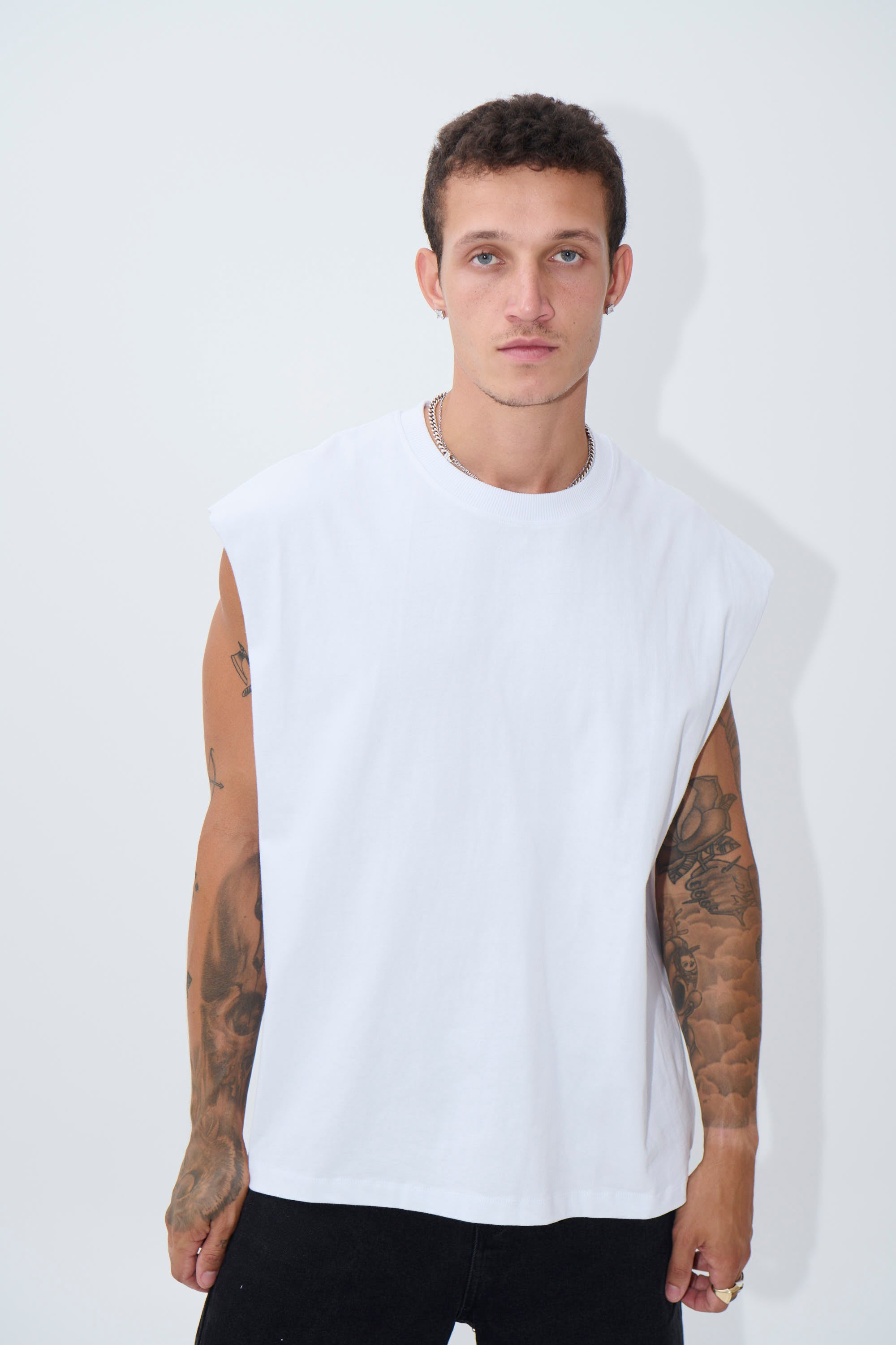 Heavyweight Crew Tank White