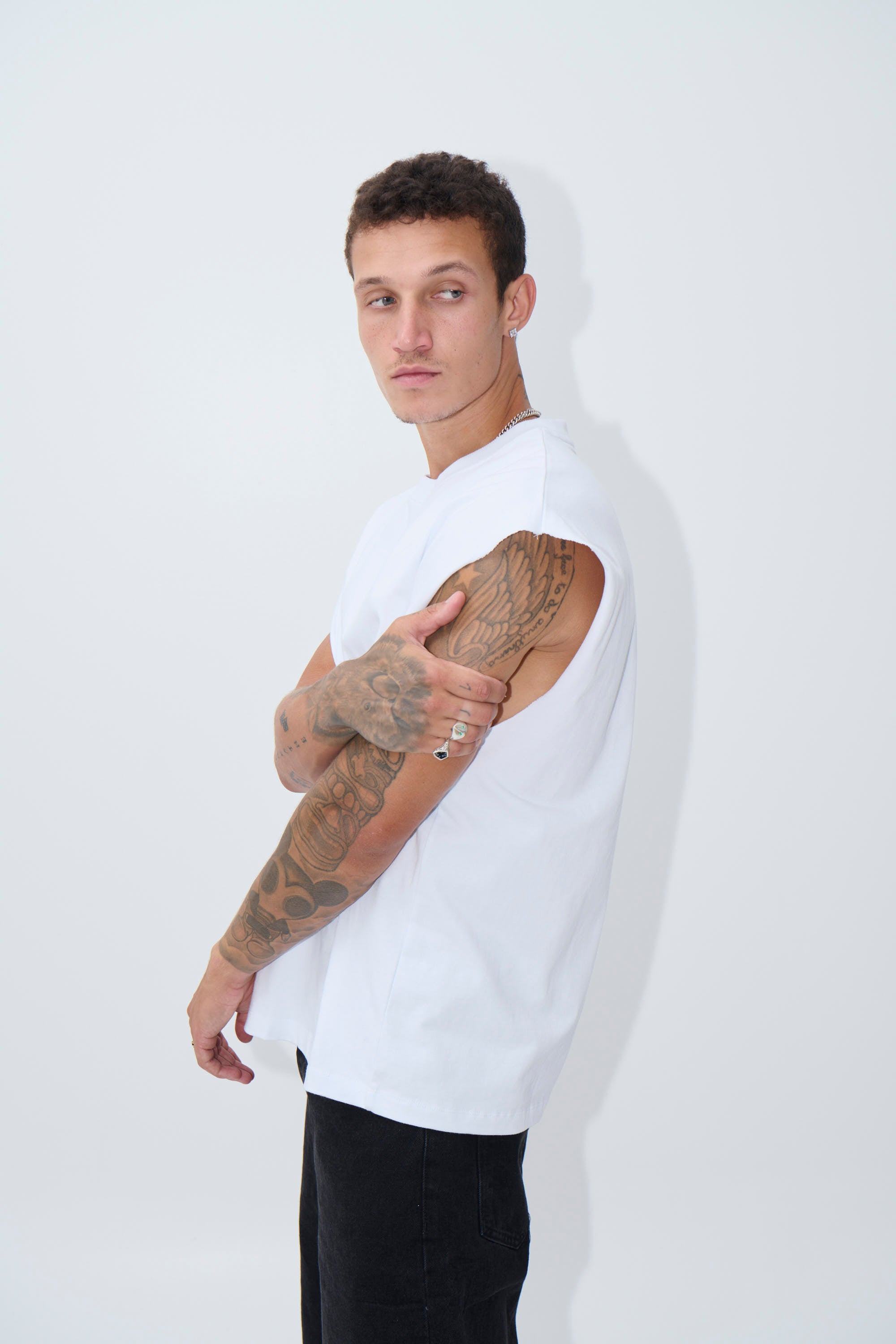 Heavyweight Crew Tank White
