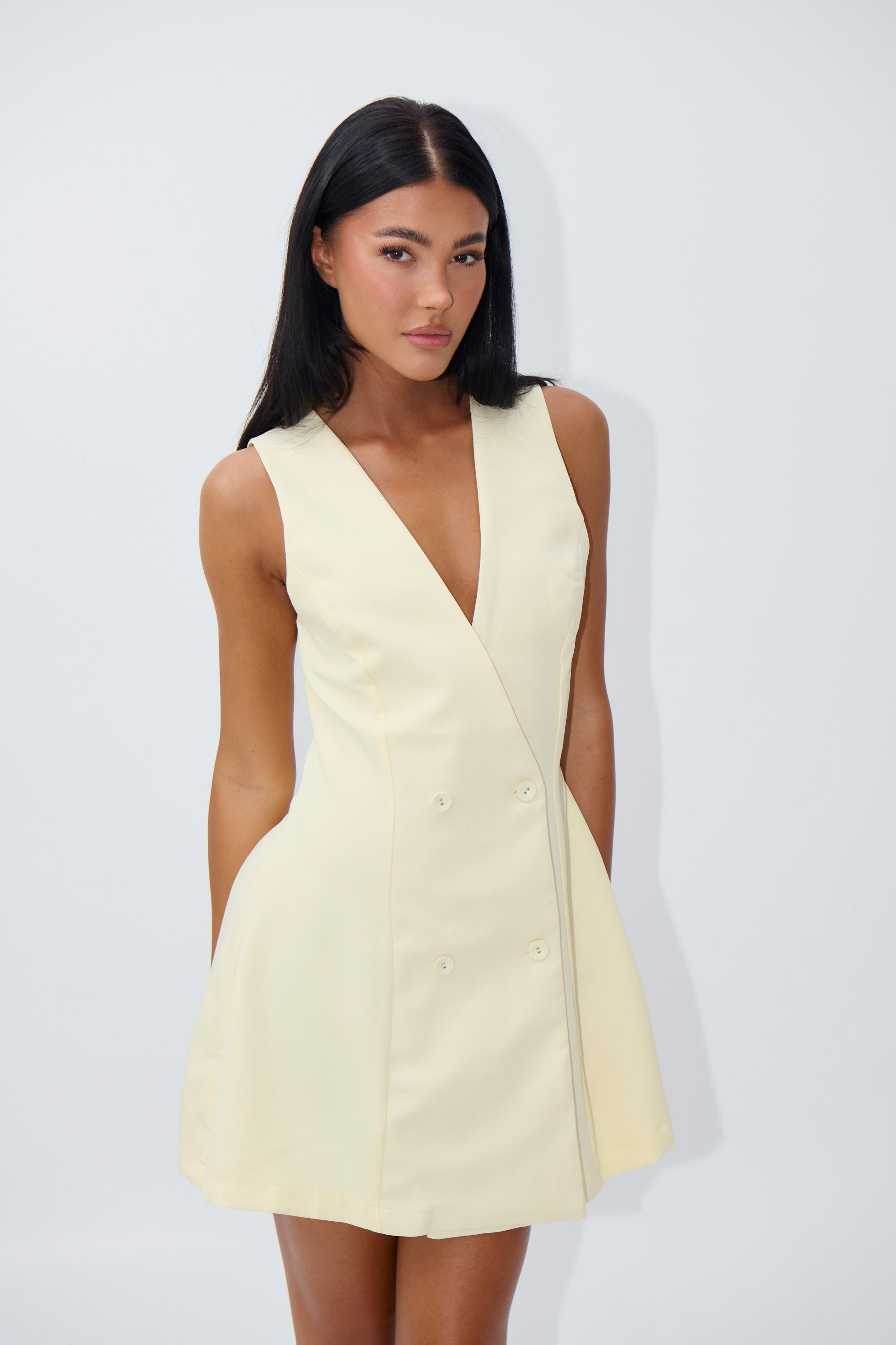 Poet Mini Dress Butter
