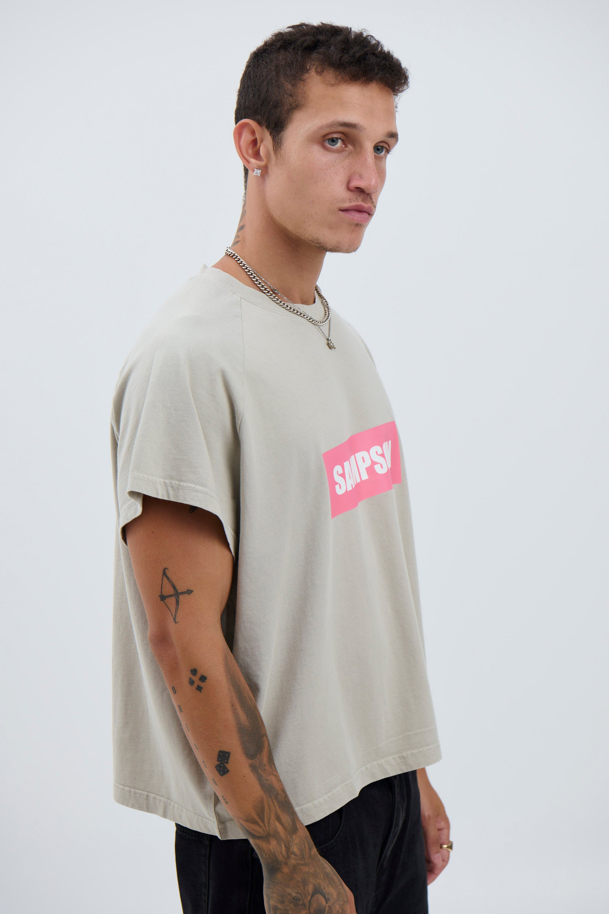 Raglan Crop Box Tank Chest