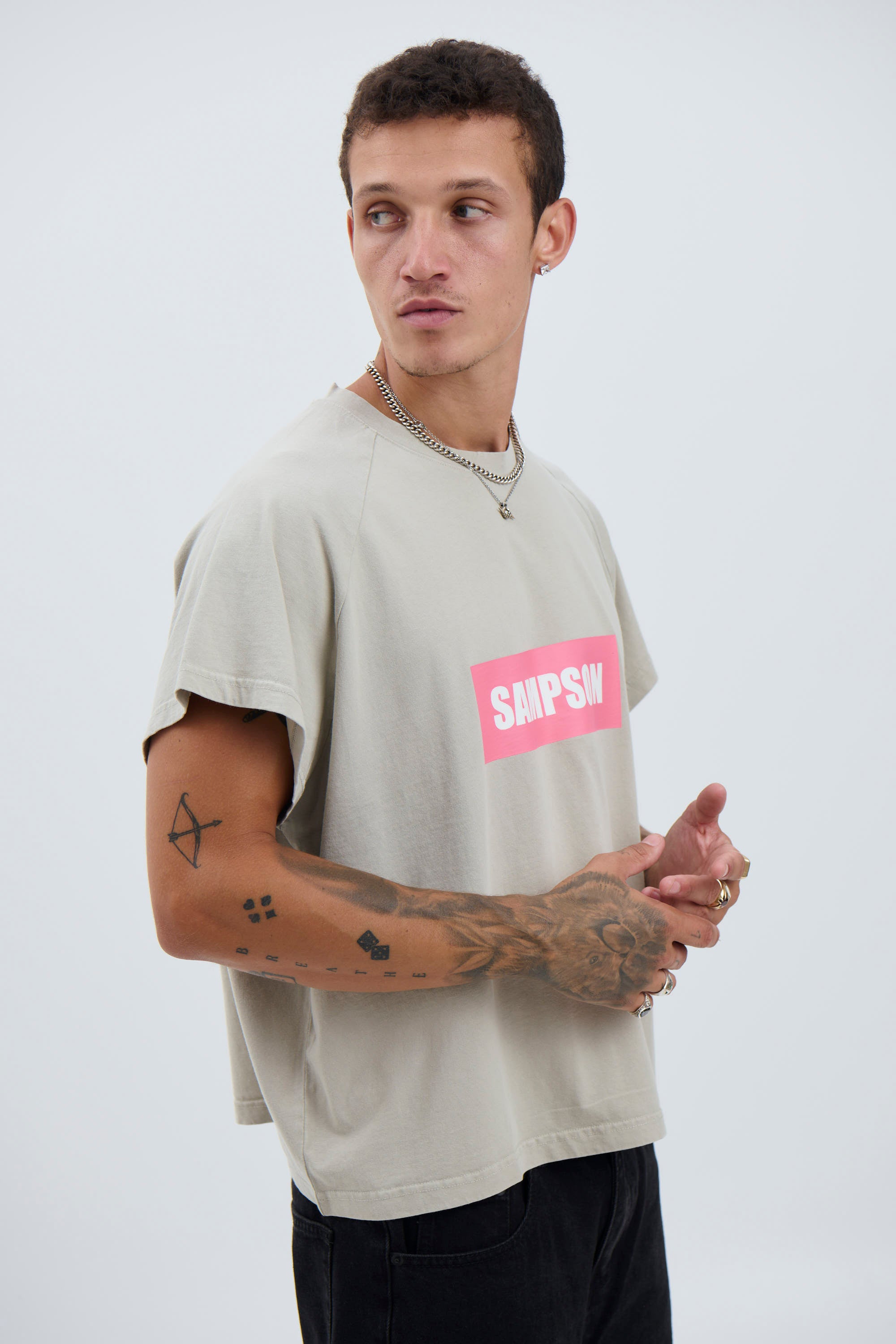 Raglan Crop Box Tank Chest