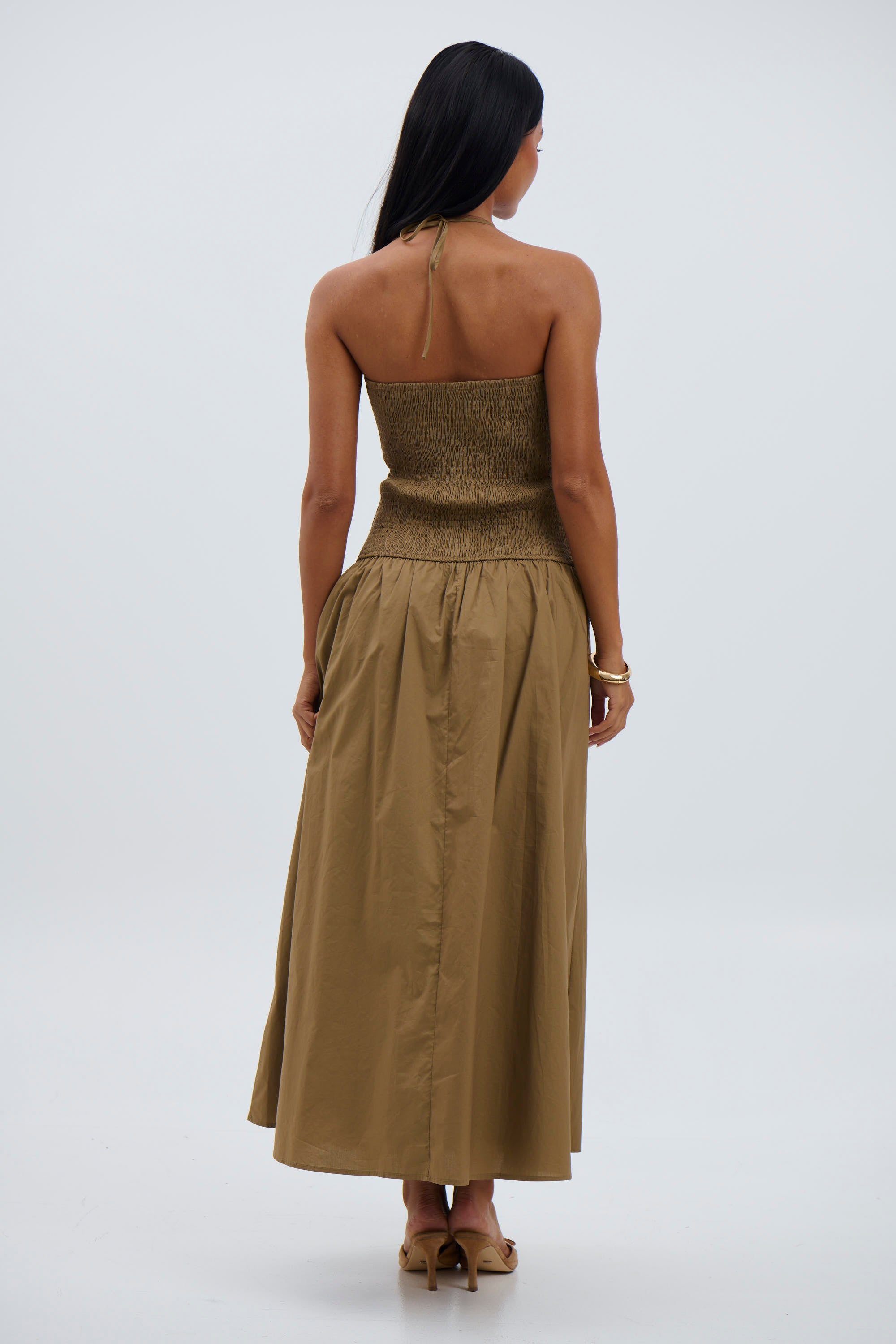 Krystal Maxi Dress Brown - FINAL SALE