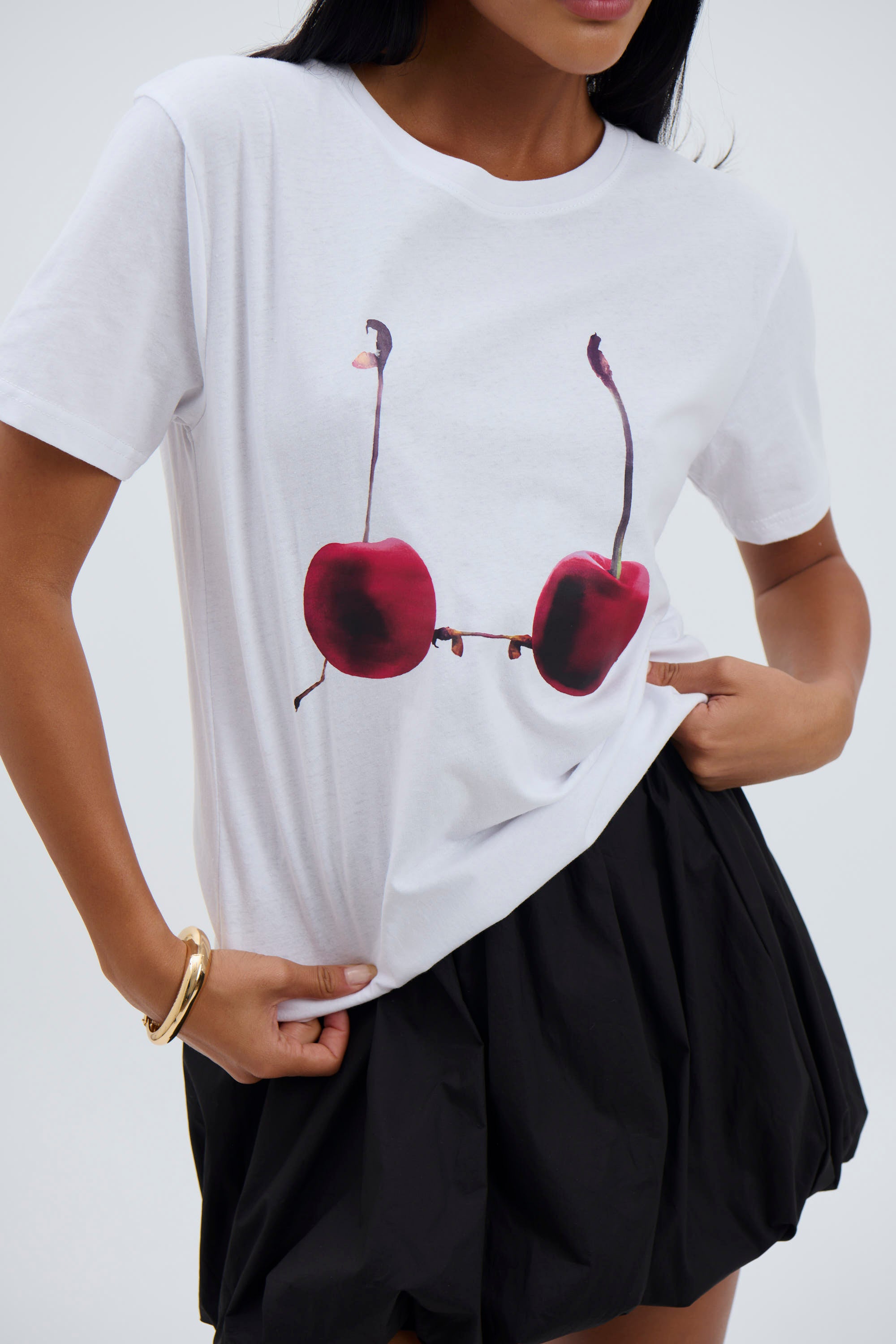 Cherry Tee White
