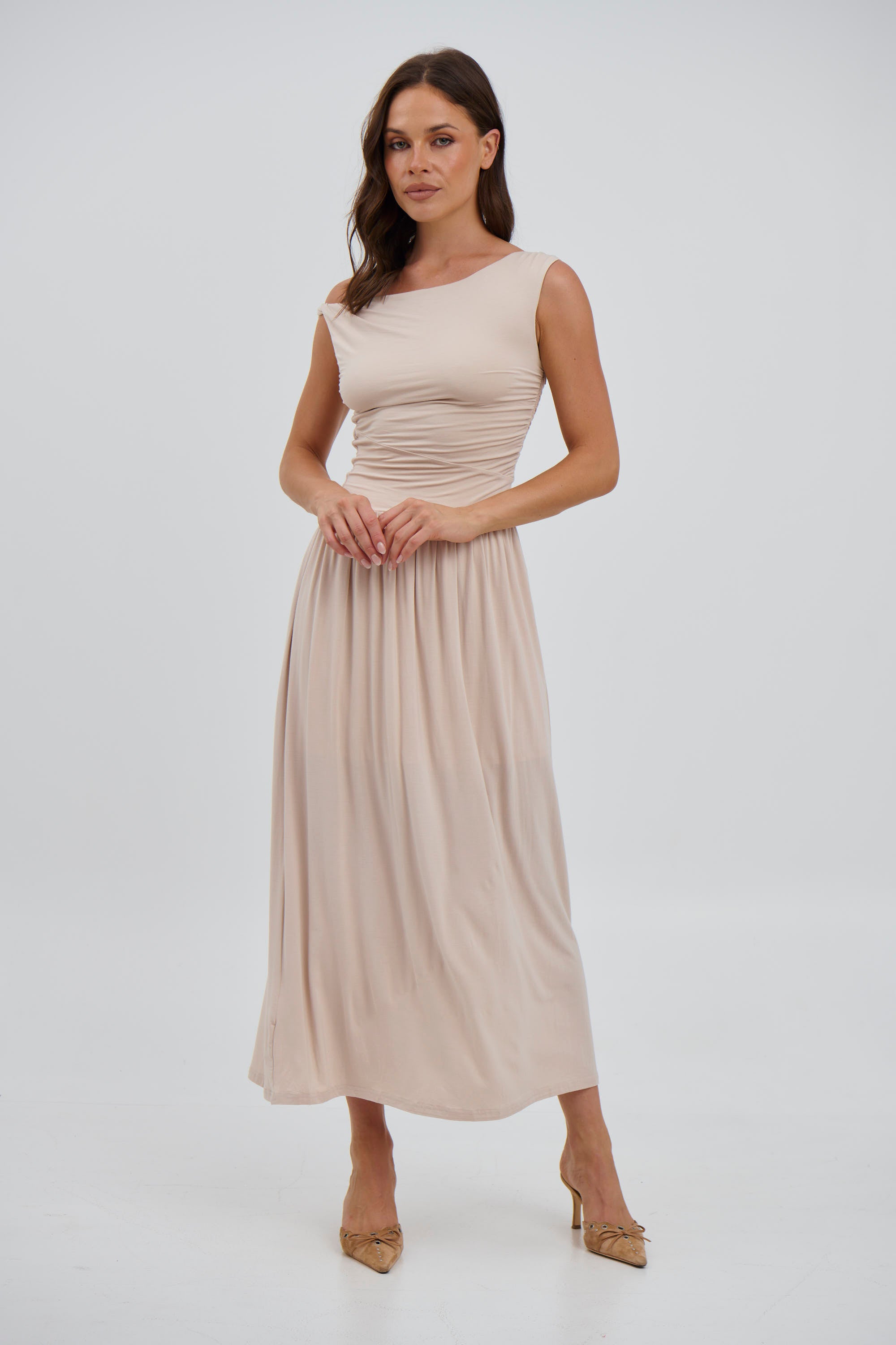 Joyce Maxi Dress Sand - FINAL SALE