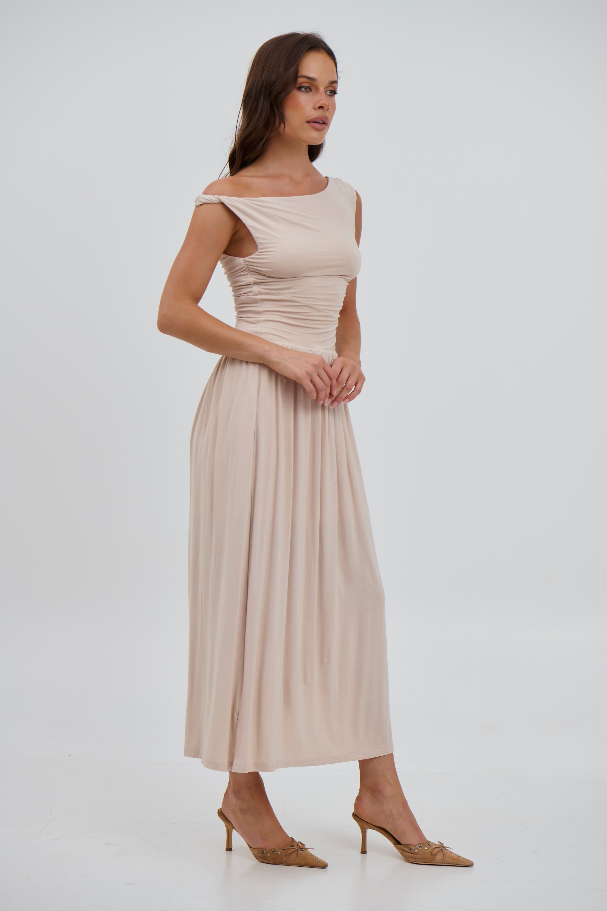 Joyce Maxi Dress Sand - FINAL SALE