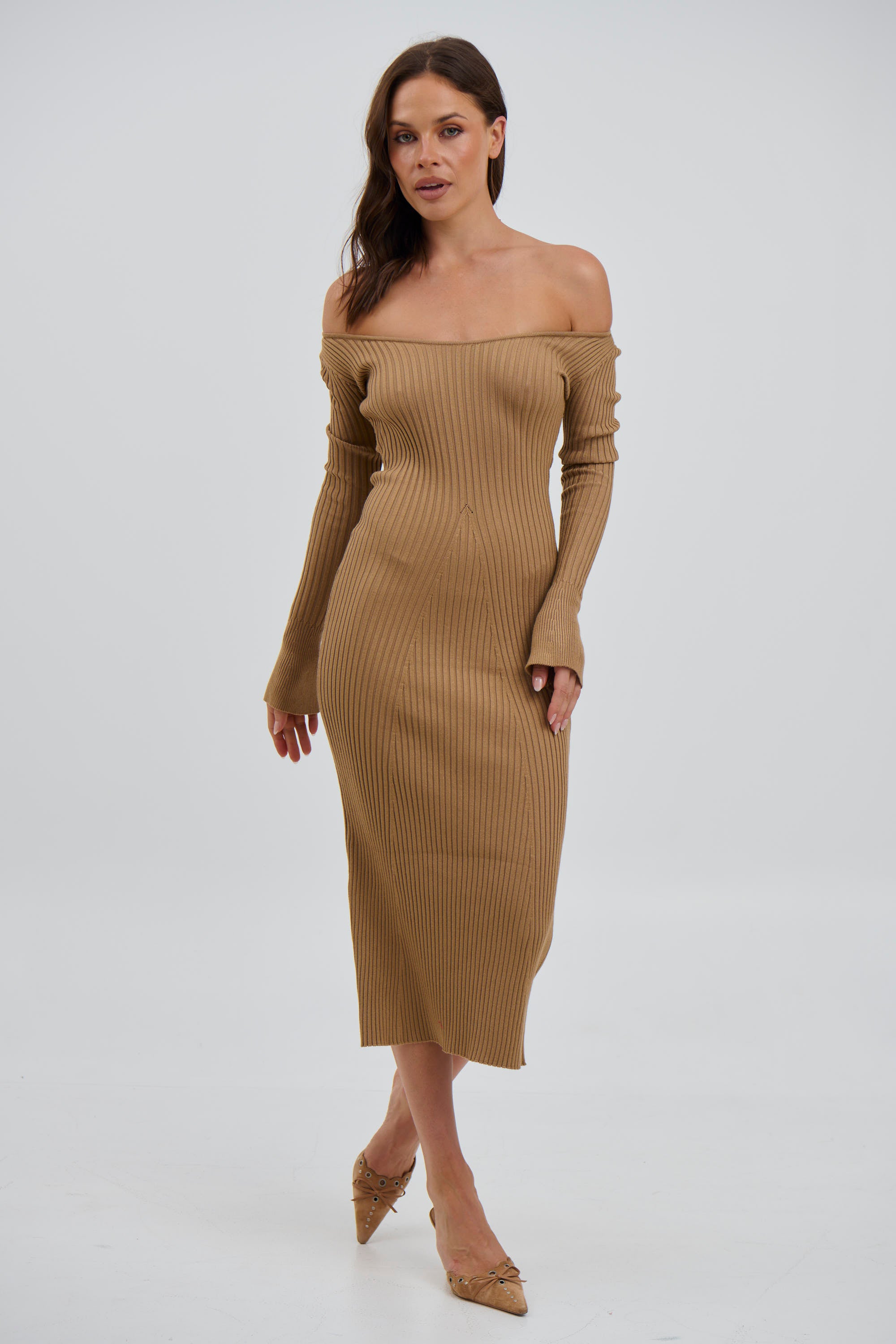Boston Ribbed Dress Stone - FINAL SALE