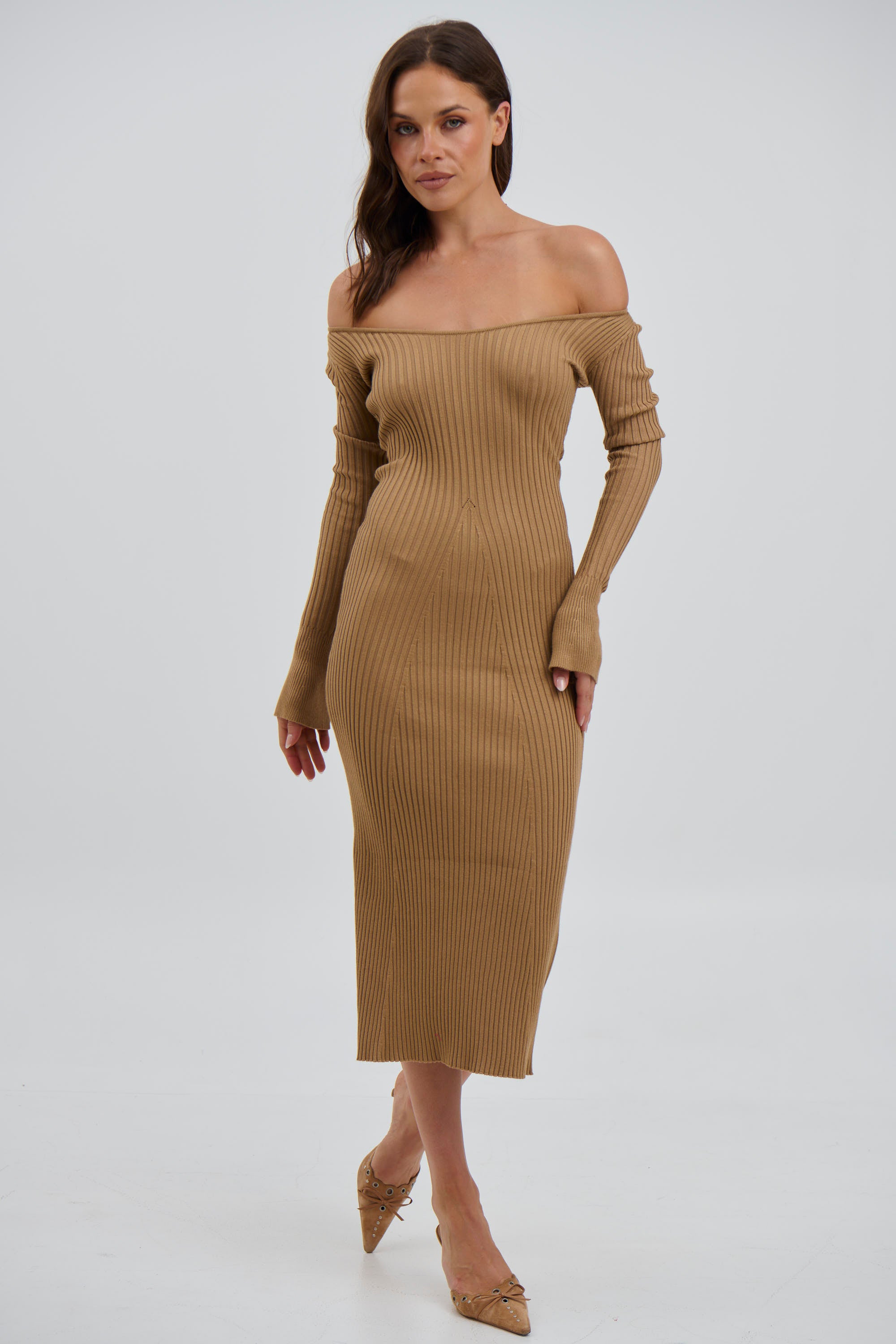 Boston Ribbed Dress Stone - FINAL SALE