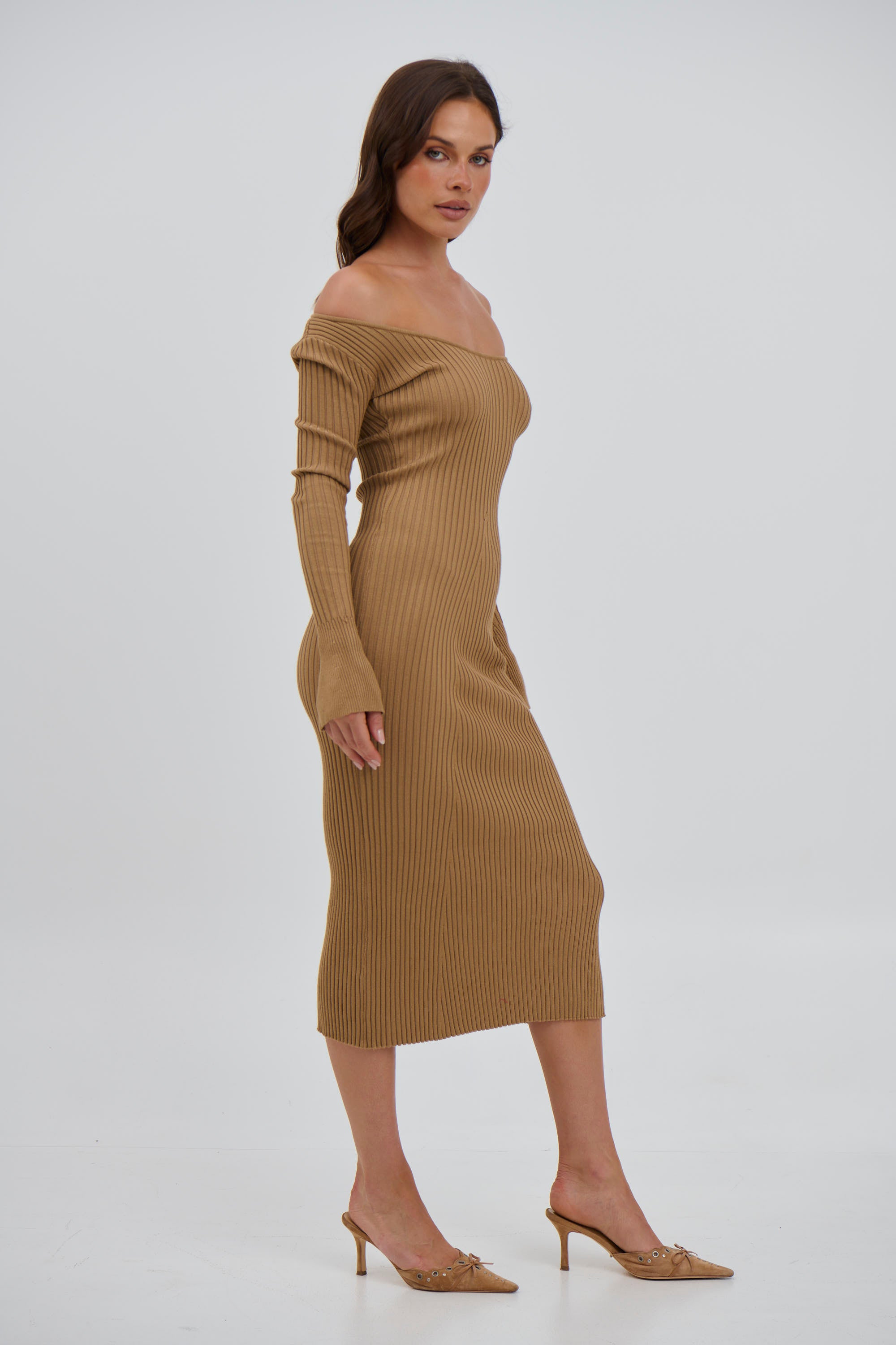 Boston Ribbed Dress Stone - FINAL SALE