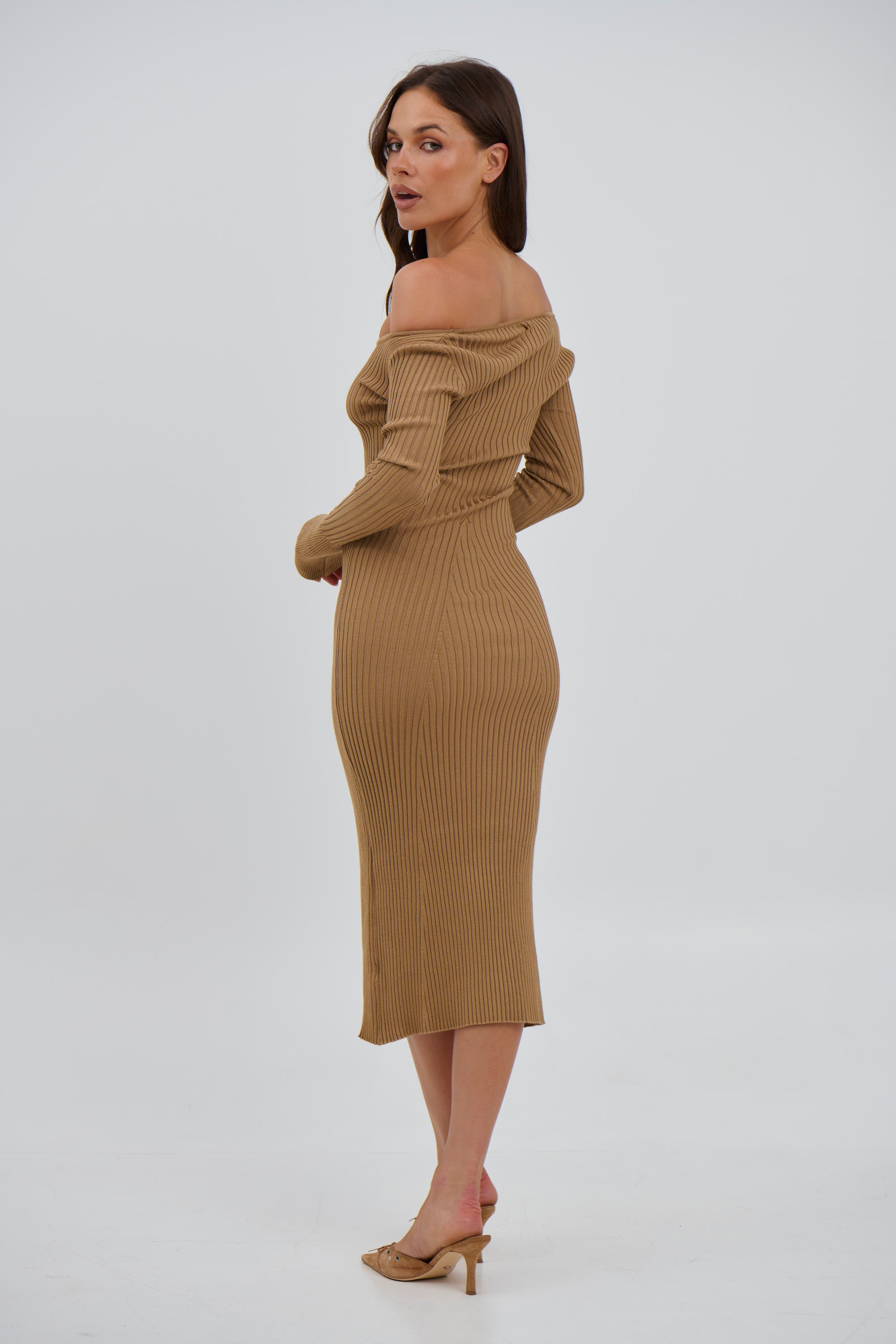 Boston Ribbed Dress Stone - FINAL SALE