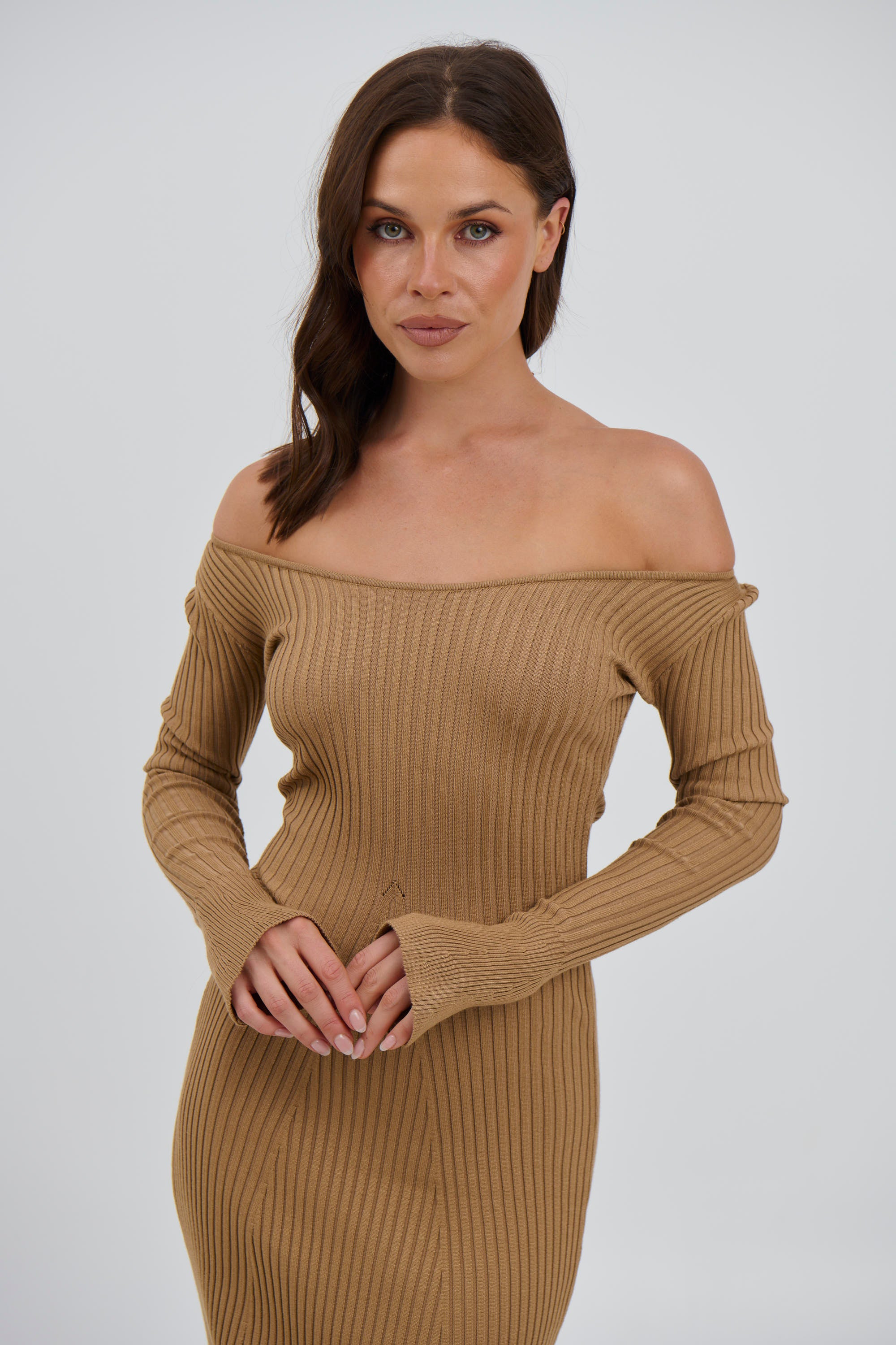 Boston Ribbed Dress Stone - FINAL SALE