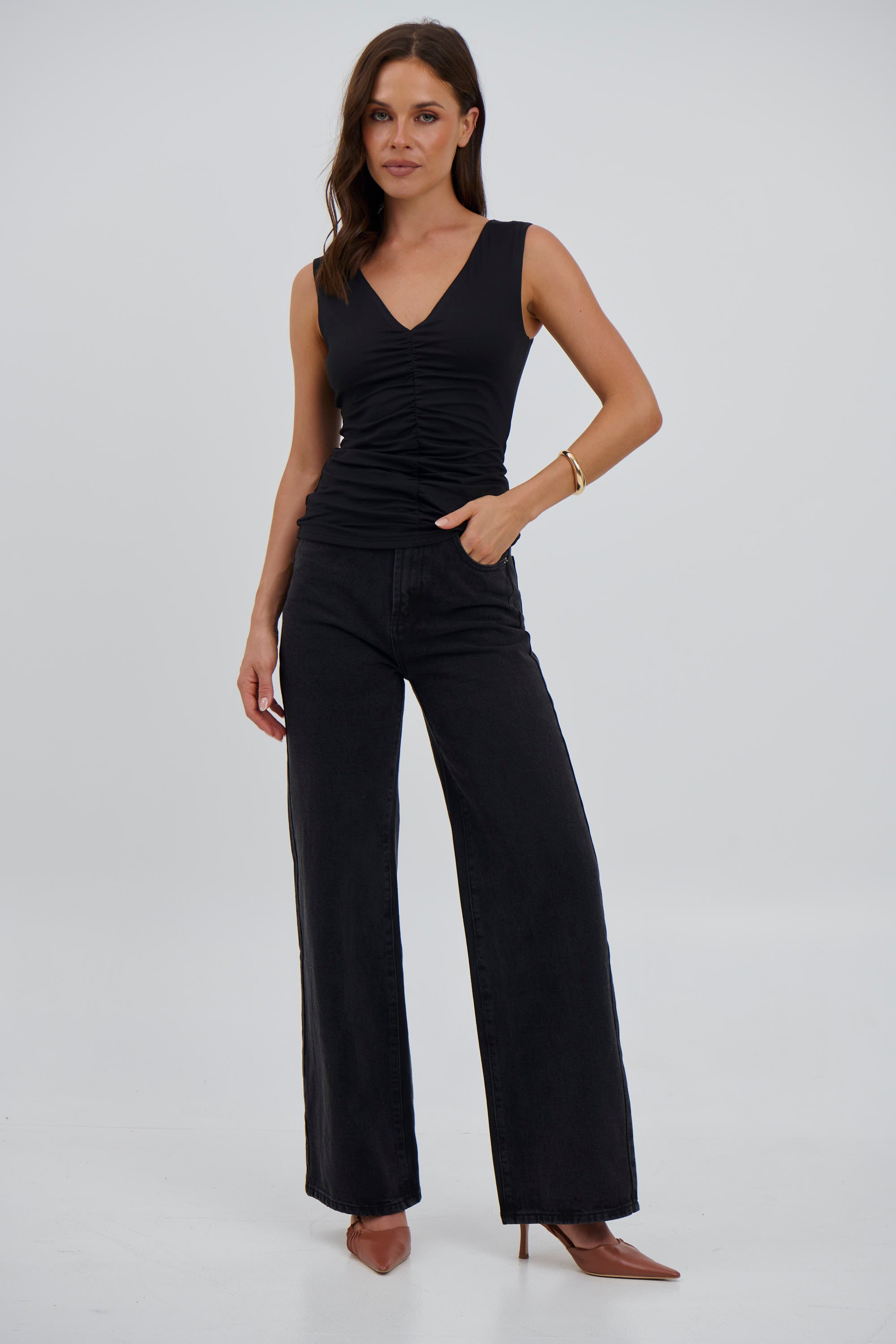 Corinne Top Black - FINAL SALE